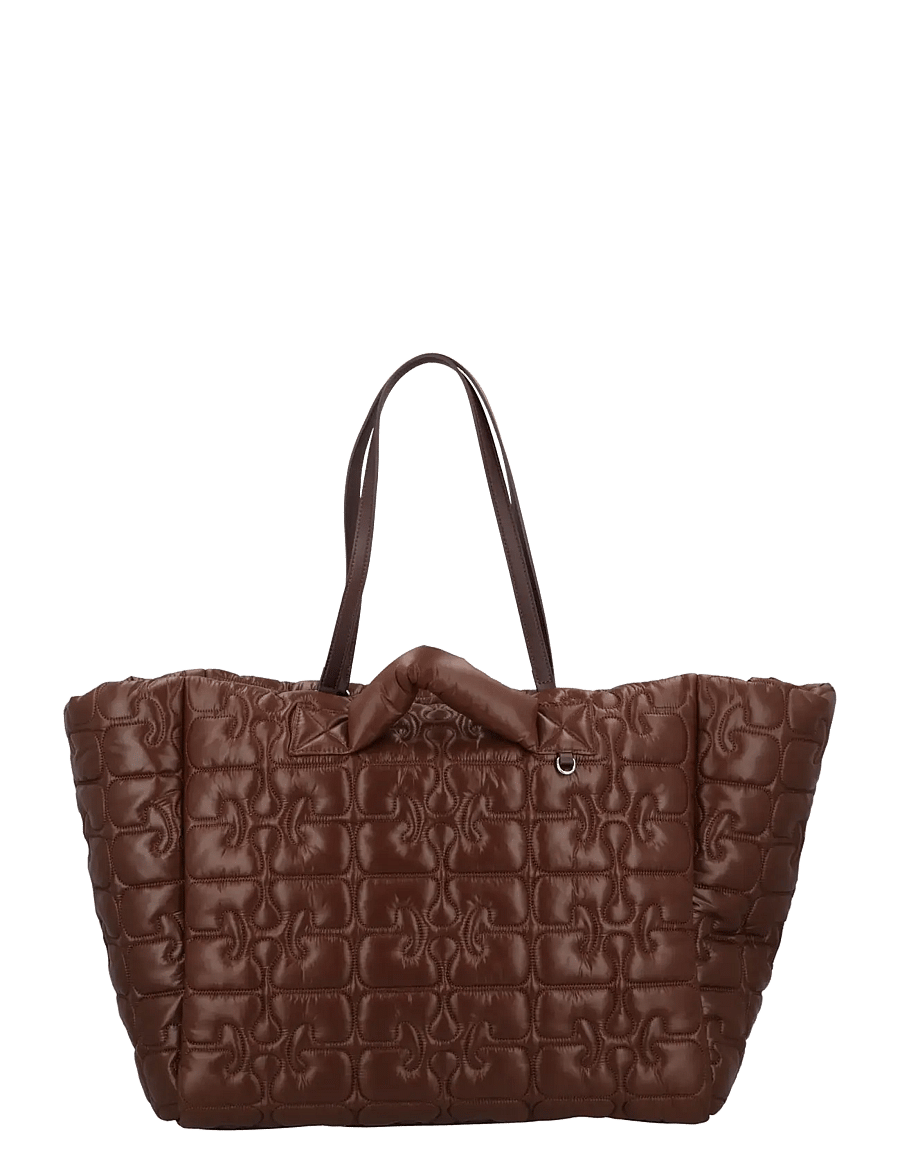 Ganni - Quilted Re Tech Xxl Tote - chicory coffee - 0