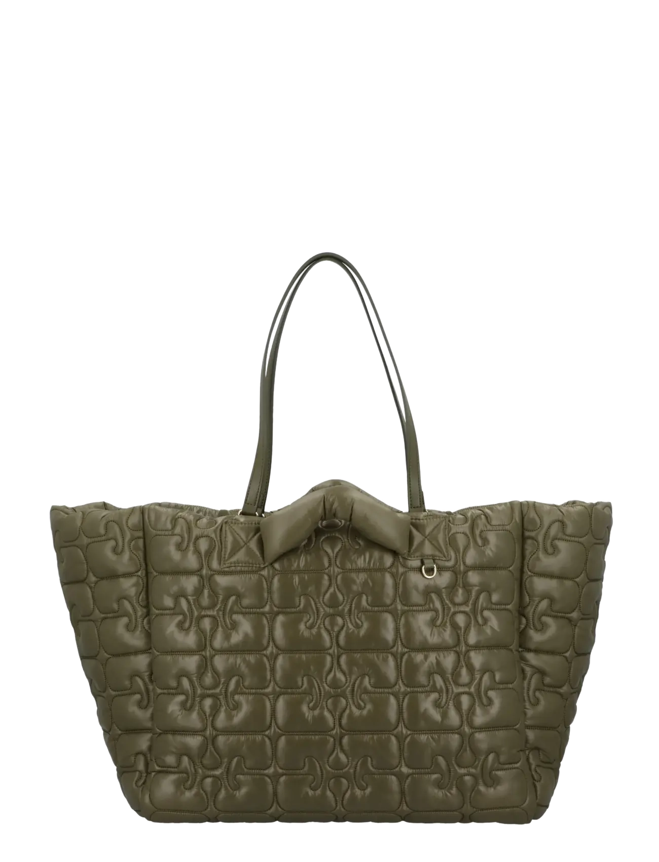 Ganni Quilted Re Tech Xxl Tote, One Size, Bags, Grün - Shoppers, Frauen
