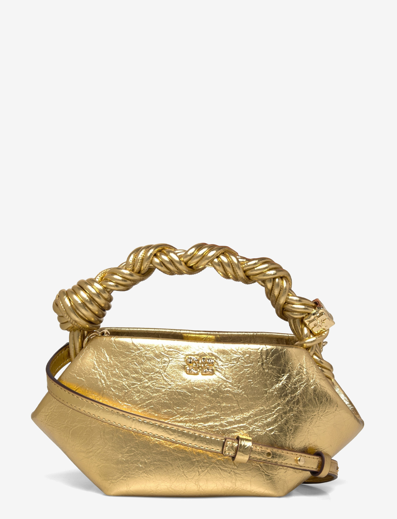 Ganni - Metallic Mini Bou Bag - gold - 0