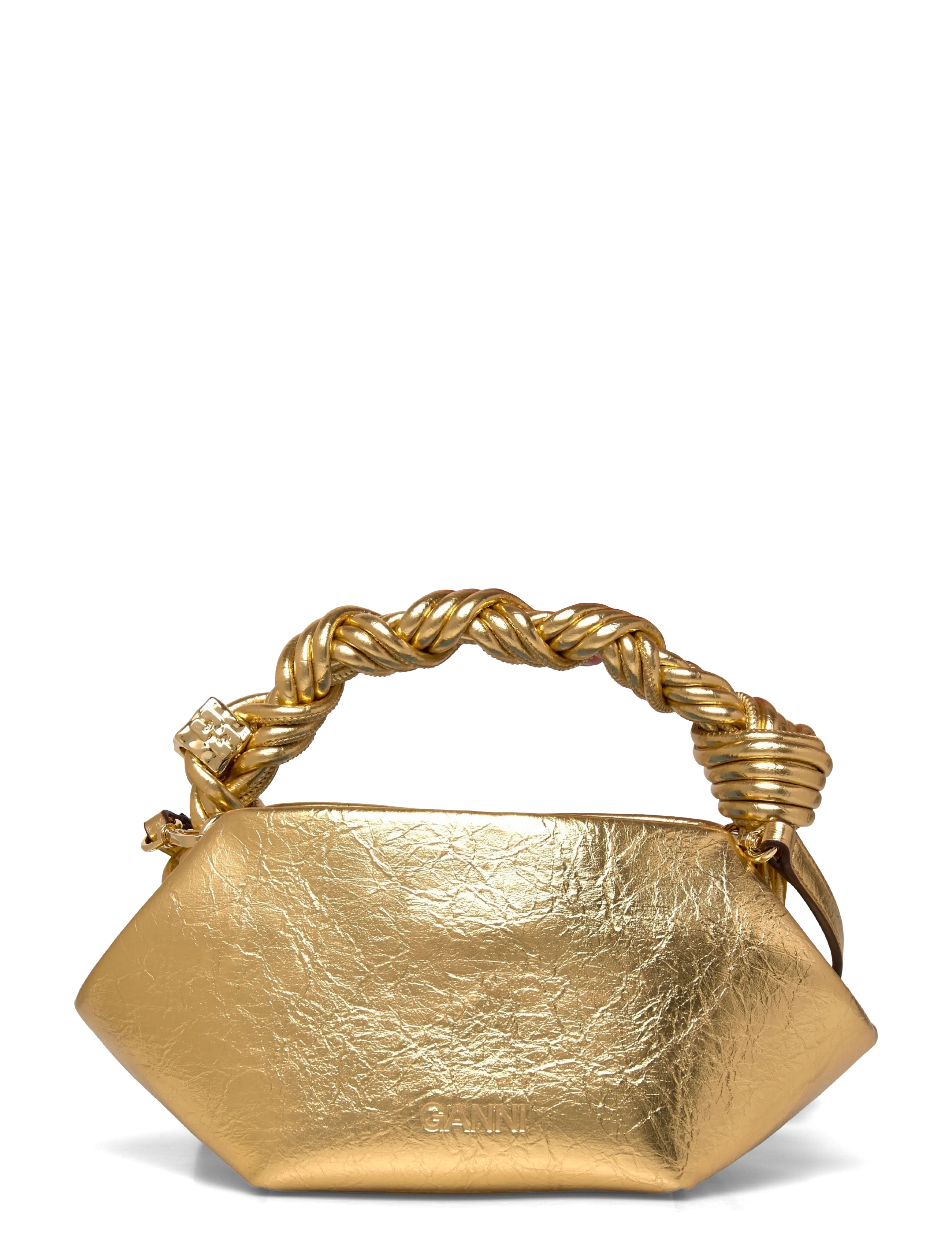 Ganni - Metallic Mini Bou Bag - gold - 1