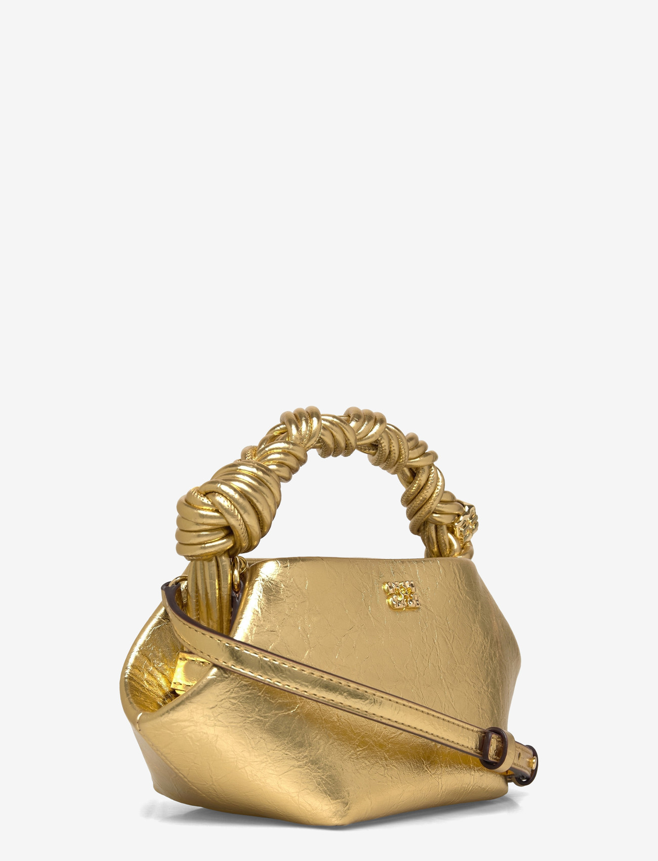 Ganni - Metallic Mini Bou Bag - gold - 2
