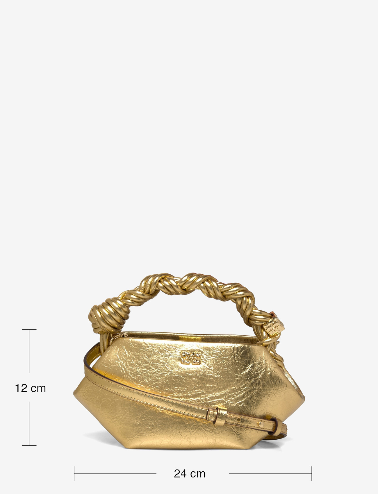Ganni - Metallic Mini Bou Bag - gold - 3