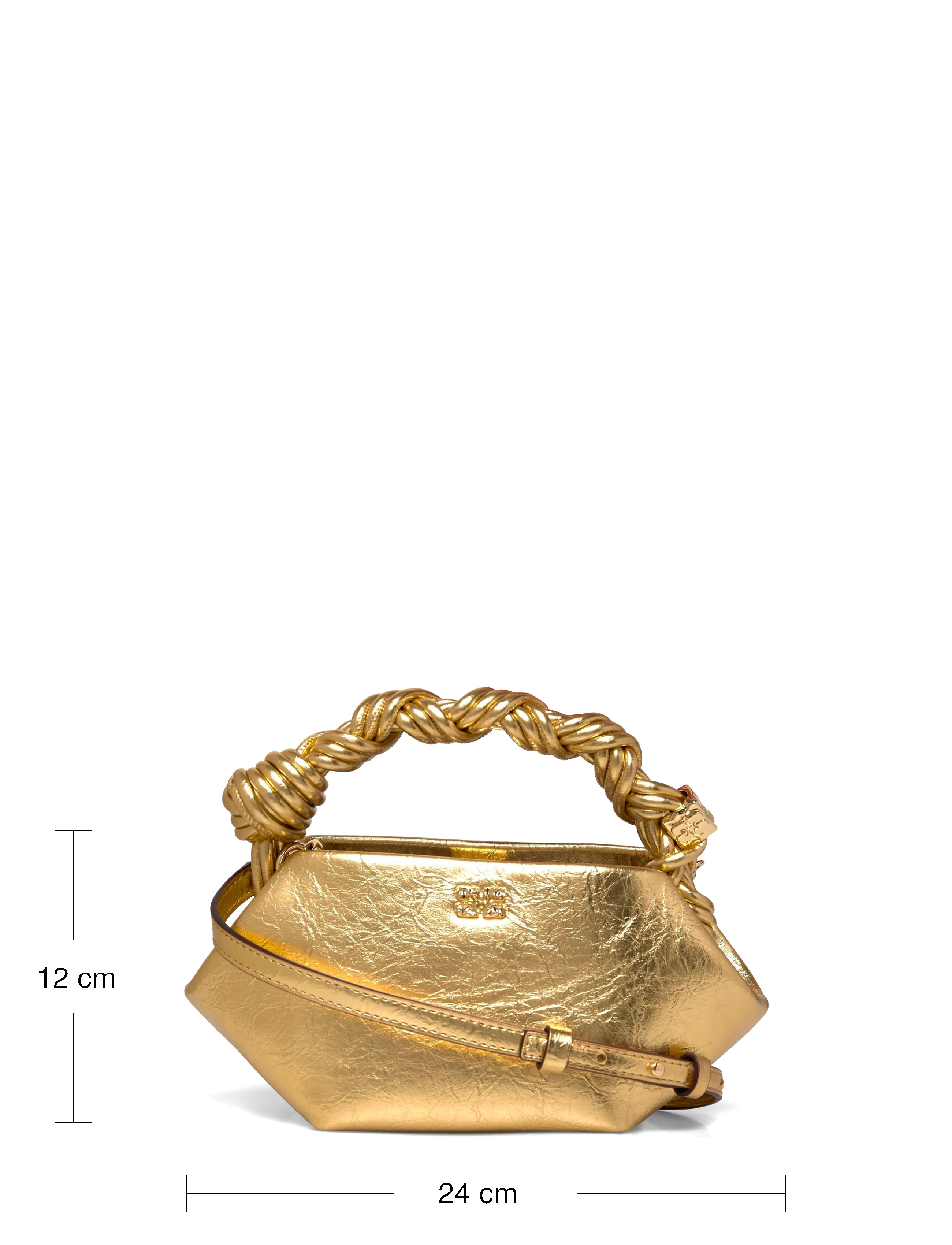 Ganni - Metallic Mini Bou Bag - gold - 3