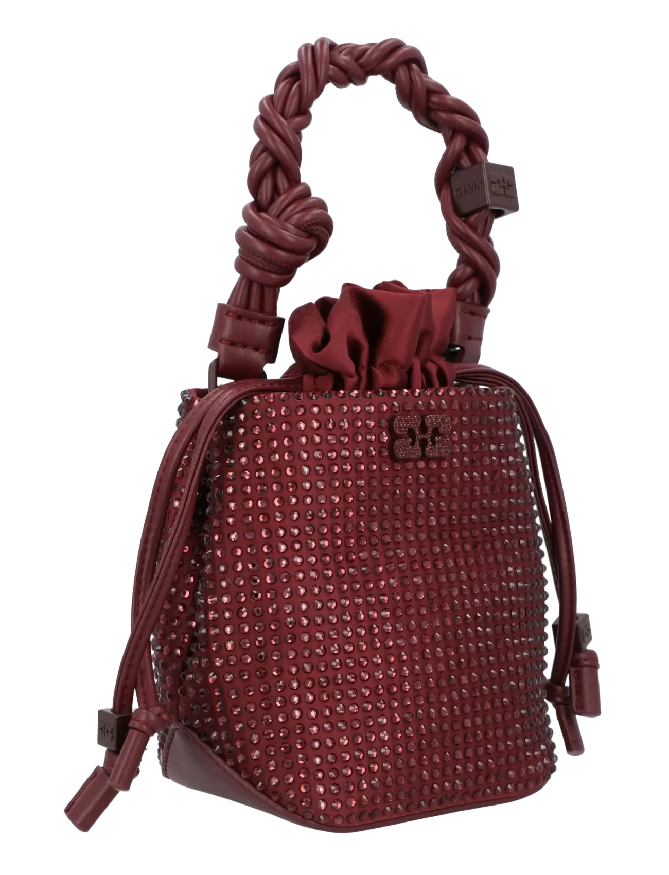 Ganni - Bou Bucket Mini Strass - paunkotid - red - 1