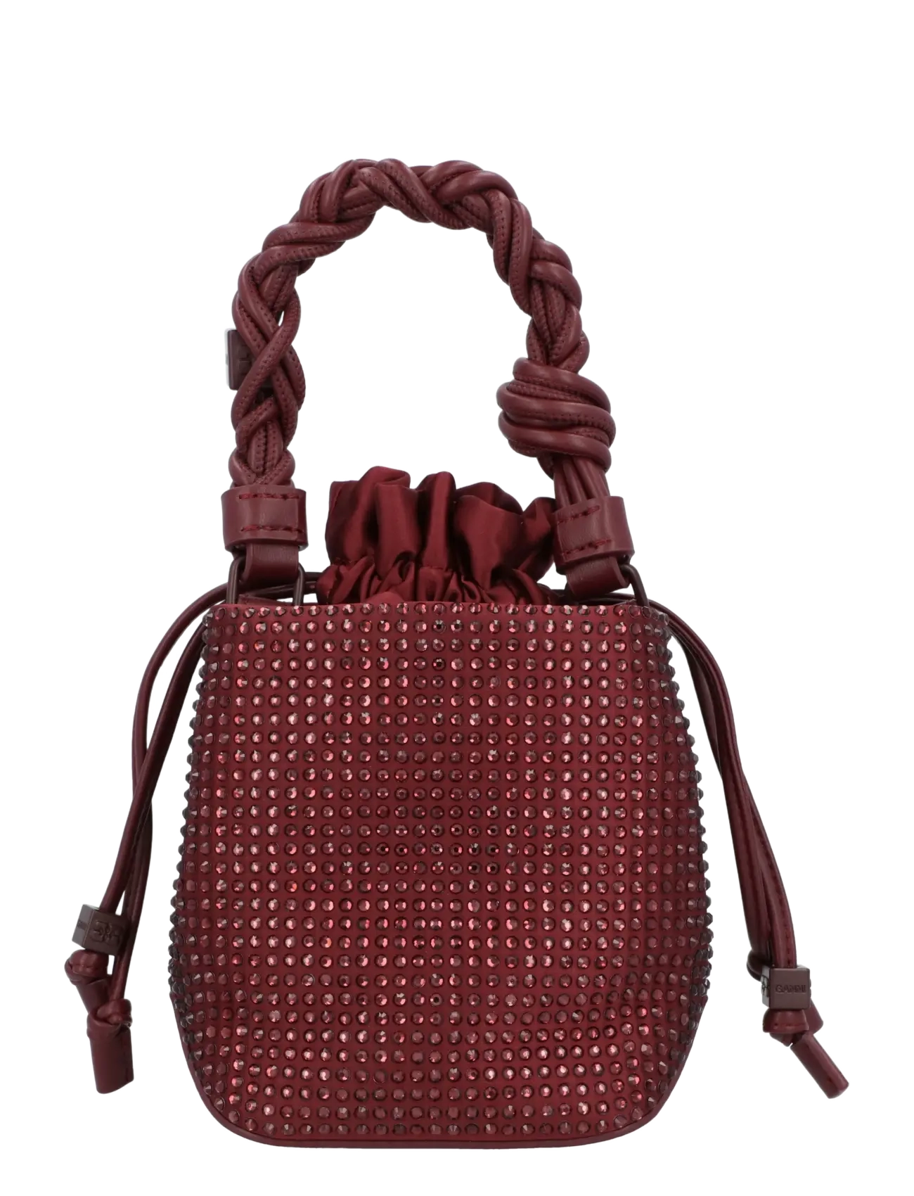 Ganni - Bou Bucket Mini Strass - paunkotid - red - 2