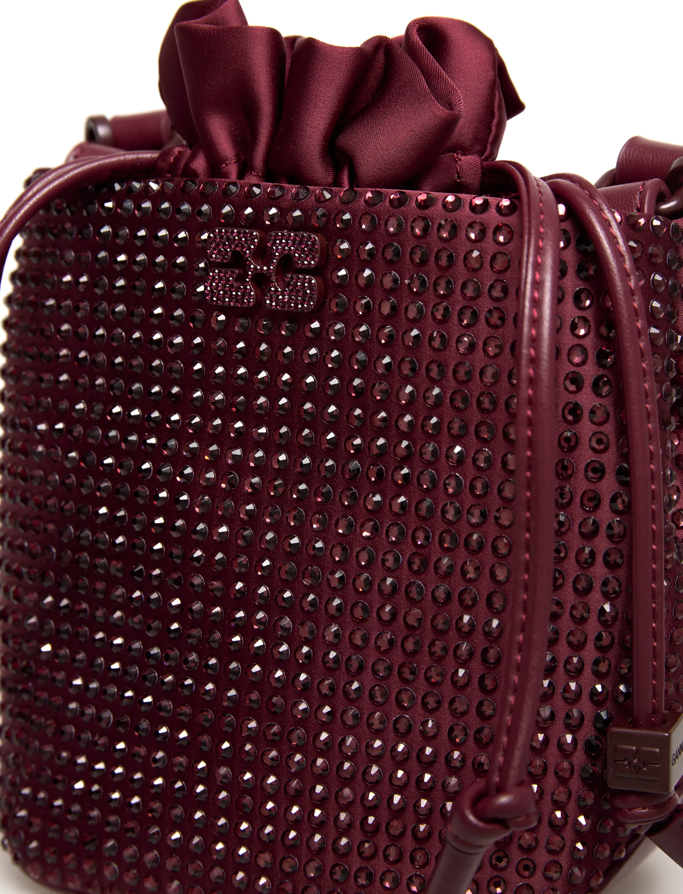 Ganni - Bou Bucket Mini Strass - paunkotid - red - 4