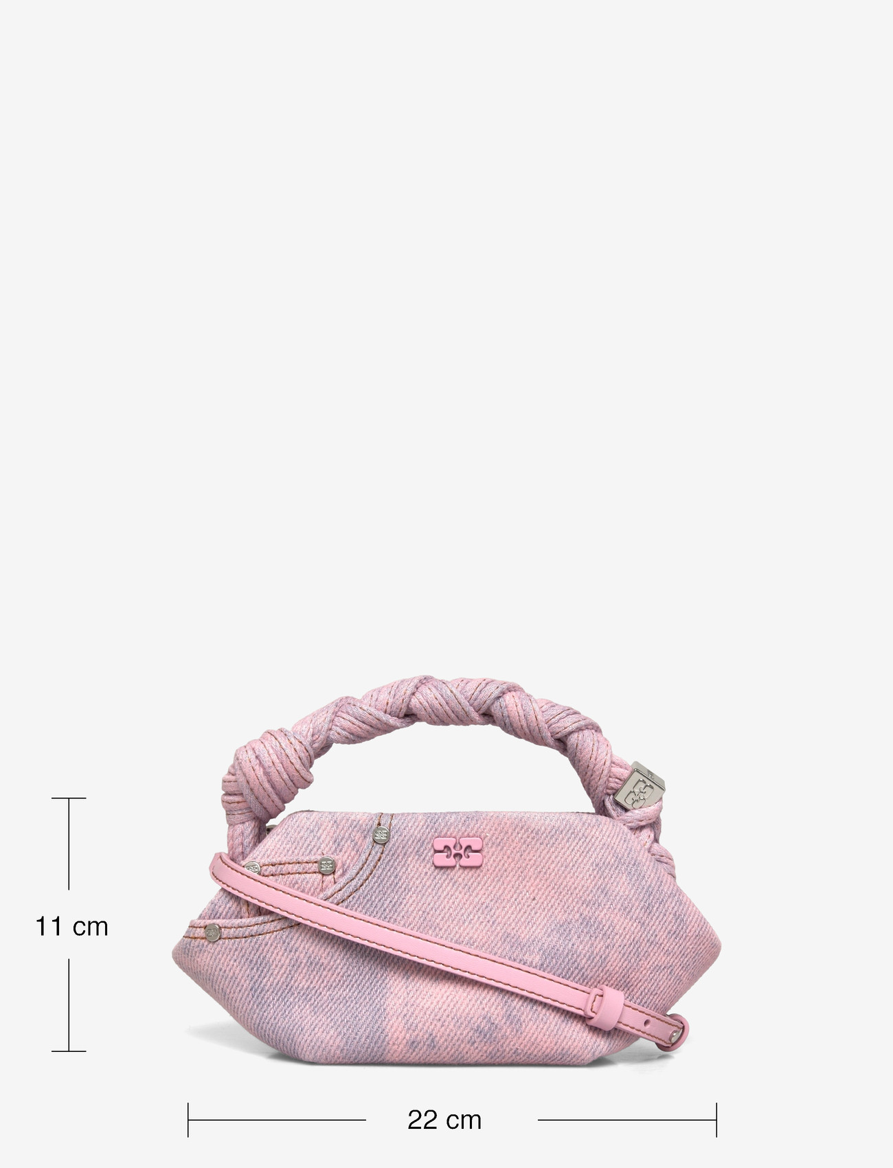 Ganni - Mini Bou Bag cameo pink - særlige begivenheder - pink - 3