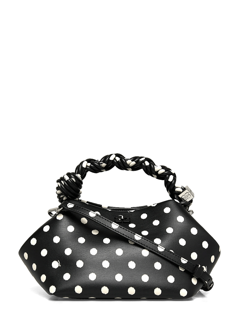 Ganni - Polka-Dot Small Bou Bag - black - 0