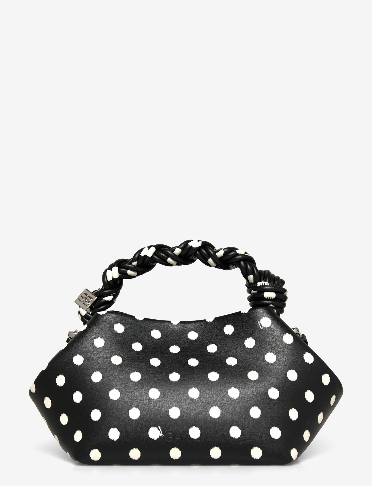 Ganni - Polka-Dot Small Bou Bag - black - 1