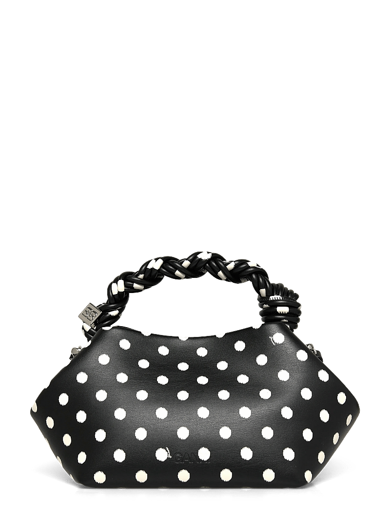 Ganni - Polka-Dot Small Bou Bag - black - 1