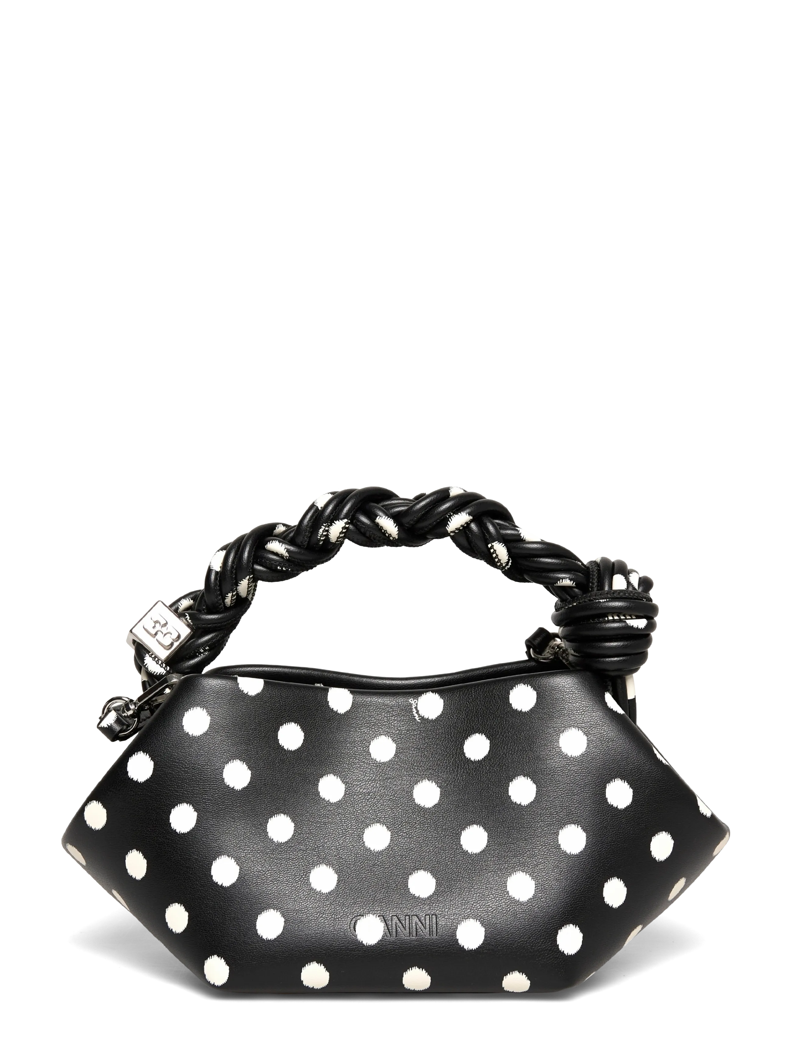 Ganni - Mini Bou Polka Dot Handbag - black - 1