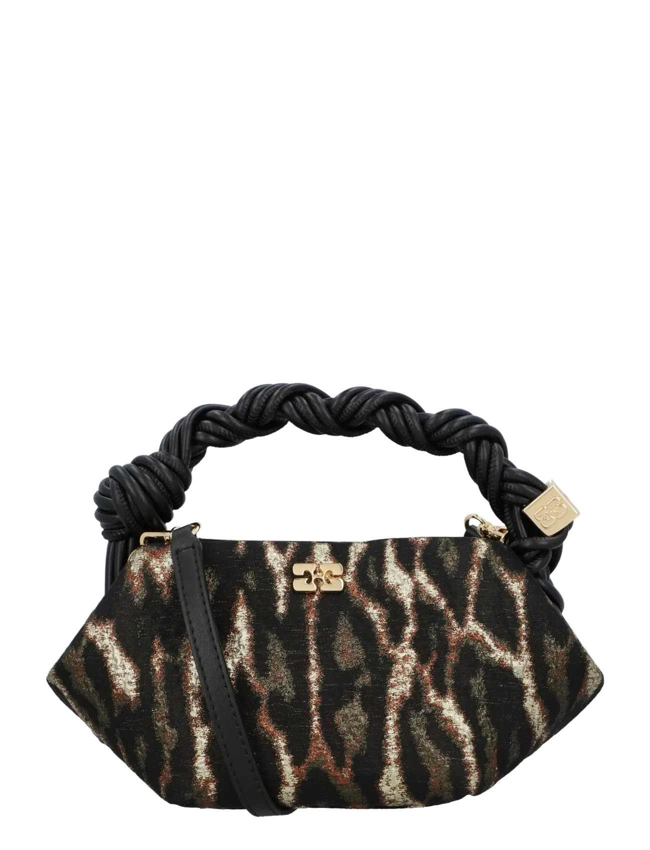 Ganni Animal Print Tote Bag - Handtaschen - MULTICOLORED / black