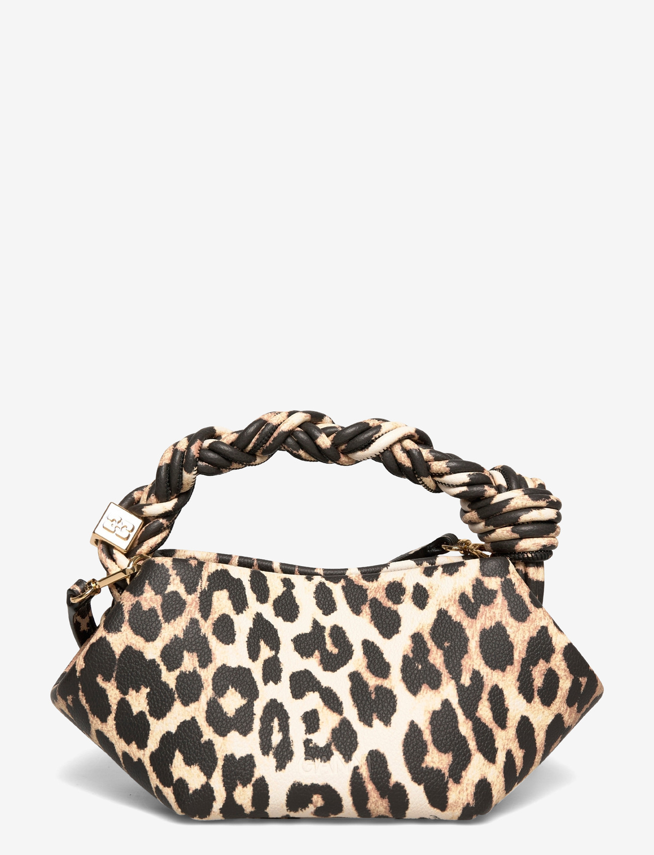 Ganni - Leopard Grained Mini Bou Bag - special occasions - brown - 1