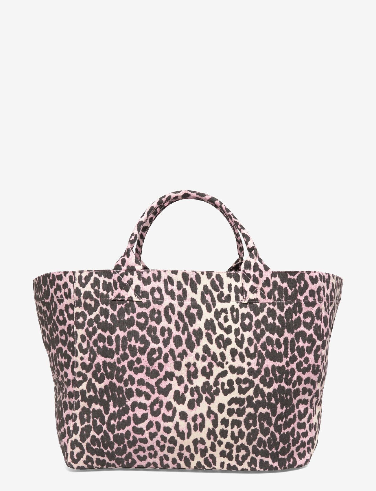 Ganni - Leopard Sequin XXL Tote bag - tote-stiilis kotid - brown - 1