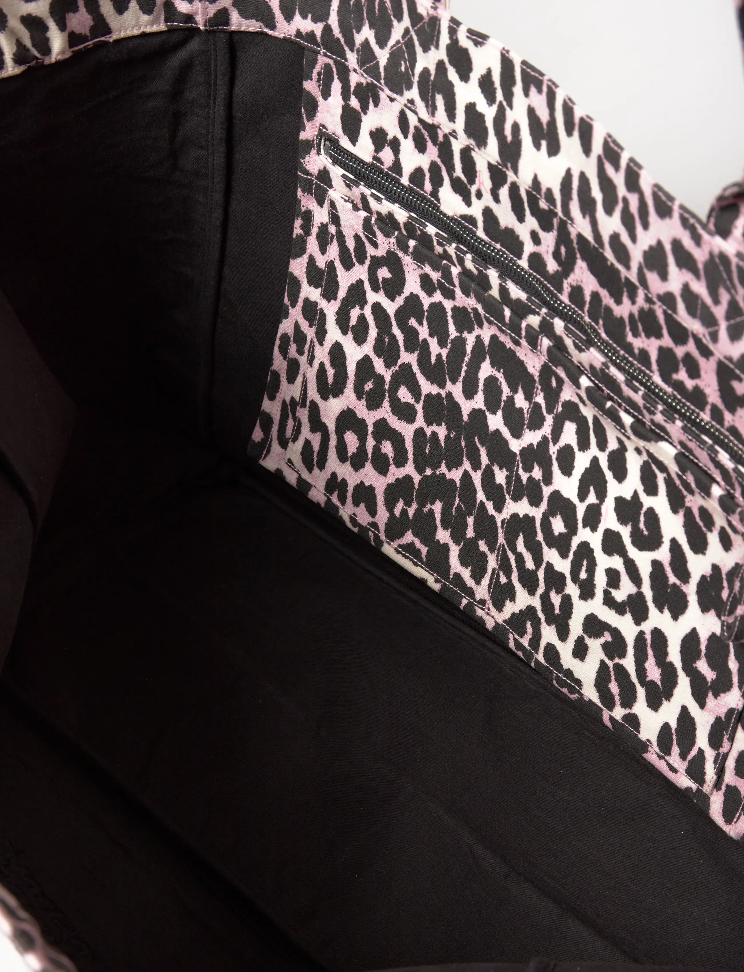 Ganni - Leopard Sequin XXL Tote bag - tote bags - brown - 5