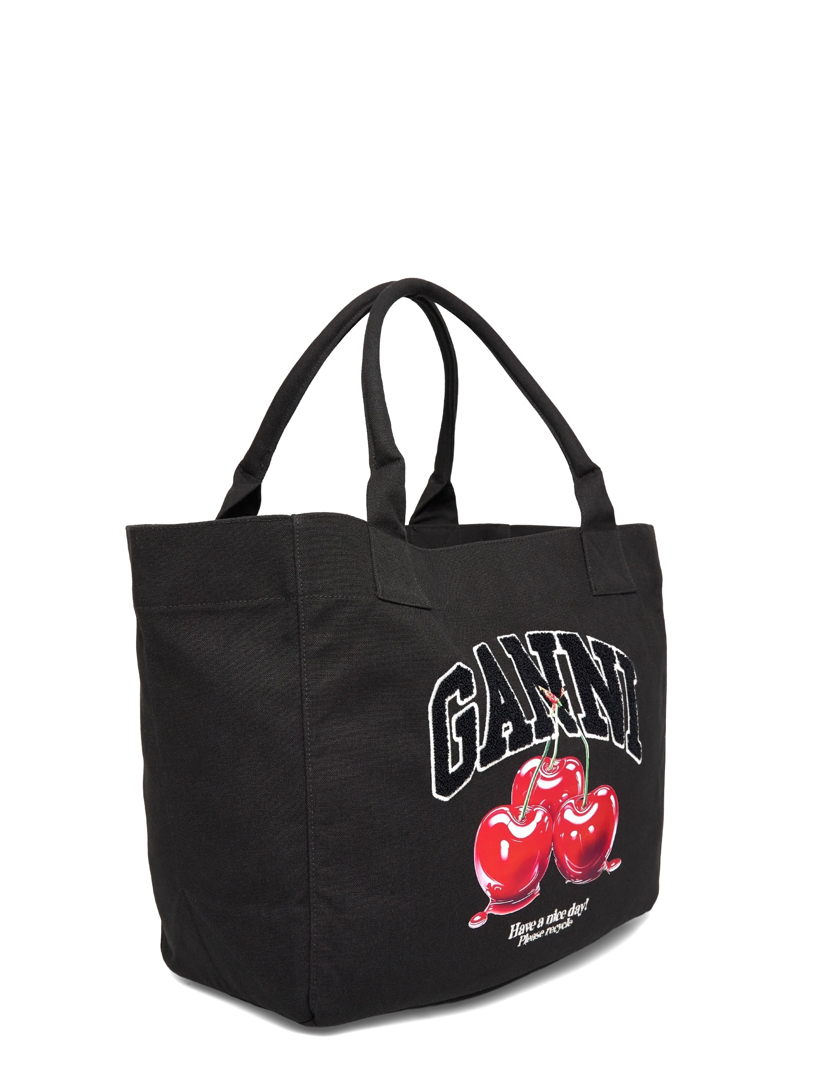Ganni - Black Cherry Tote Bag - black - 2
