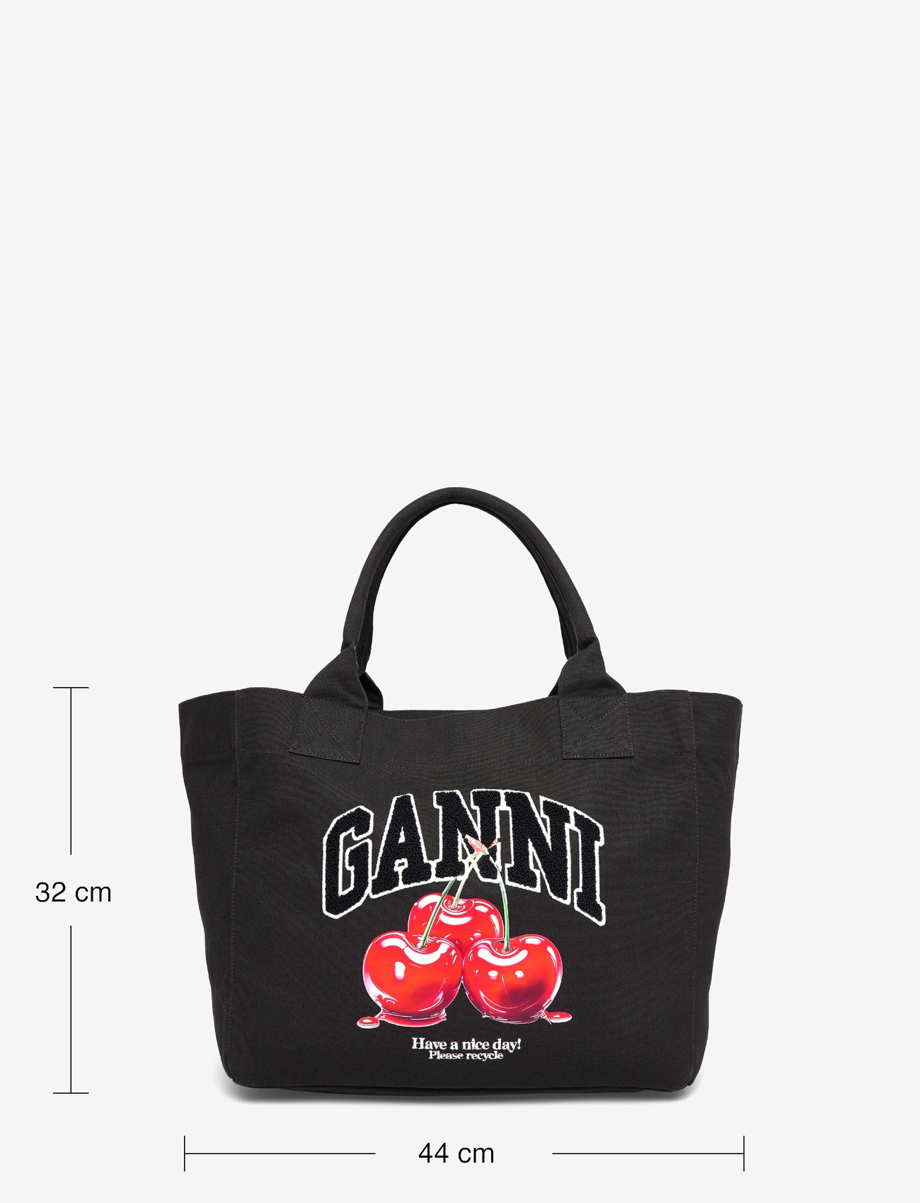 Ganni - Black Cherry Tote Bag - black - 3