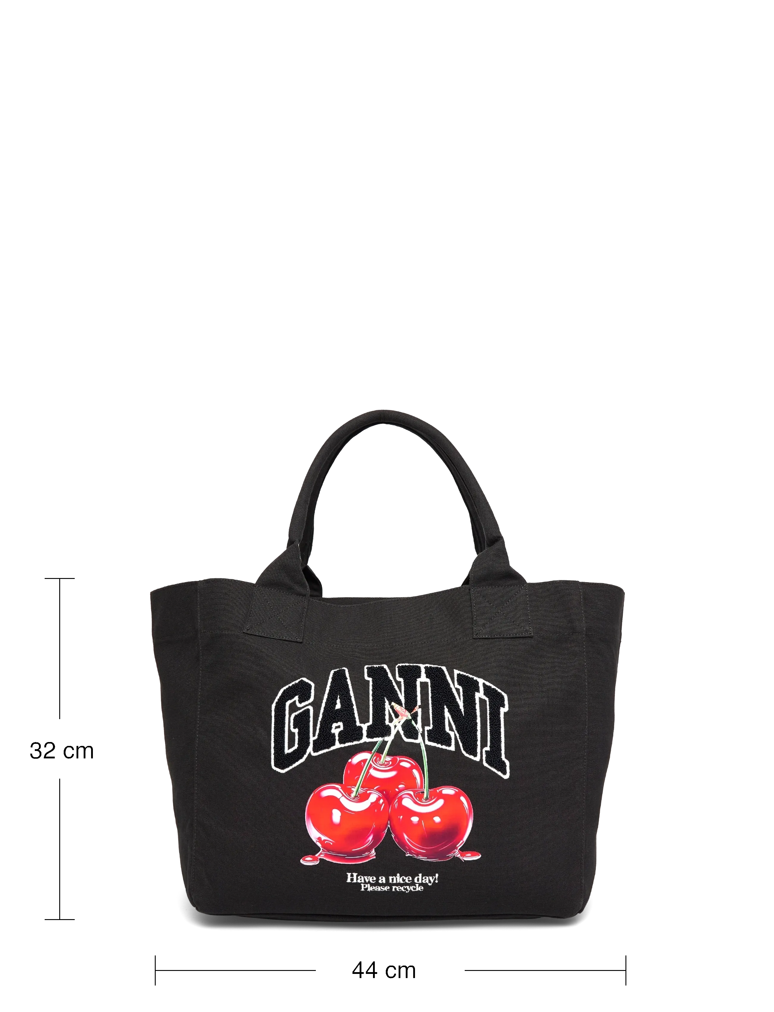 Ganni - Black Cherry Tote Bag - black - 3