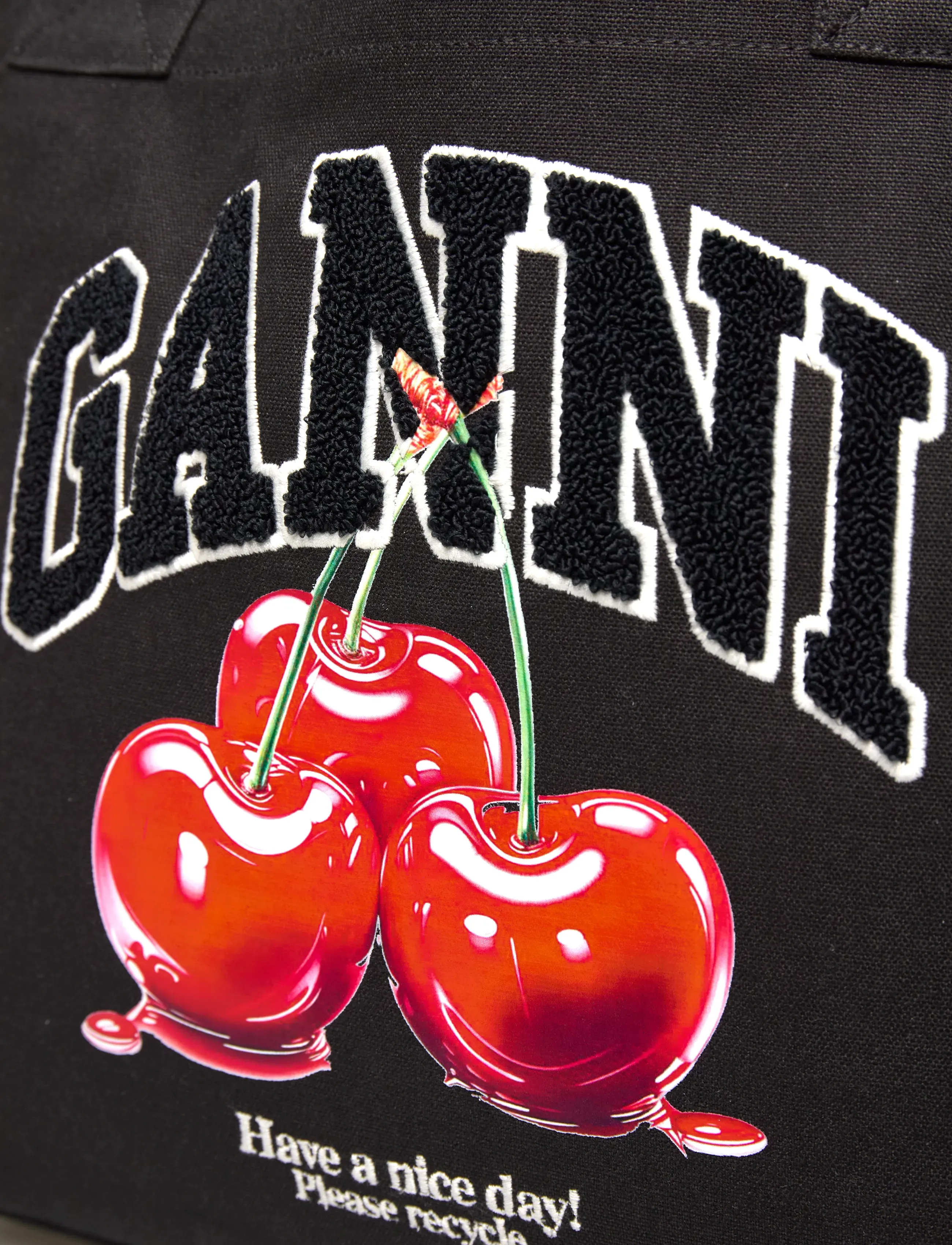 Ganni - Black Cherry Tote Bag - black - 4