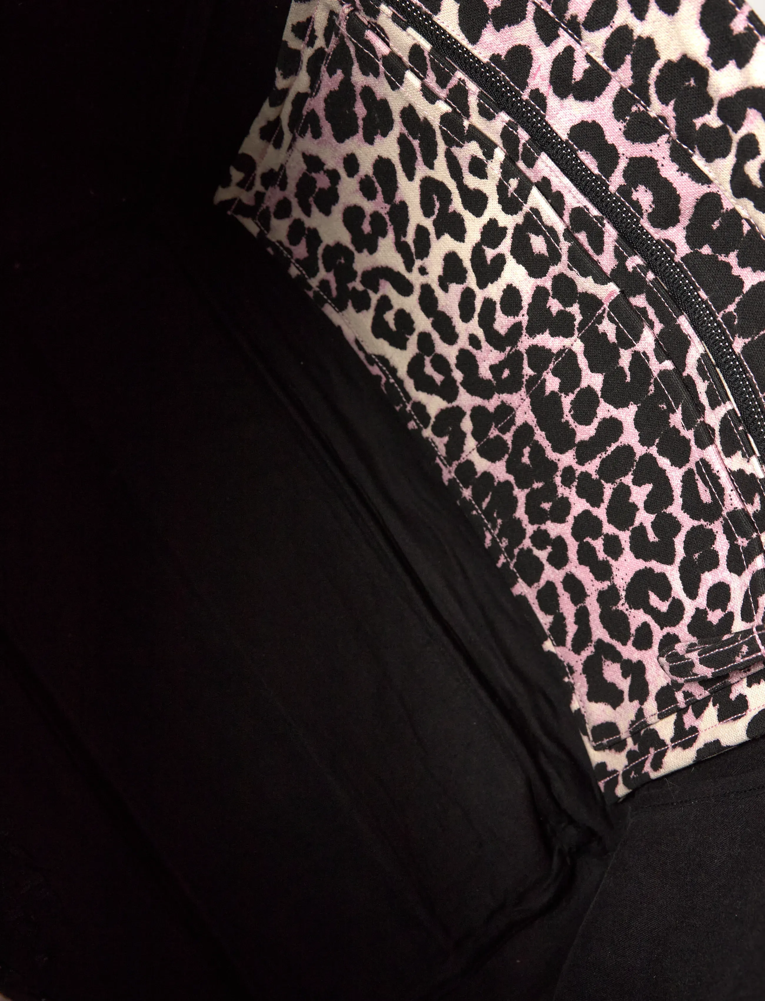 Ganni - Leopard-print canvas tote bag - brown - 5