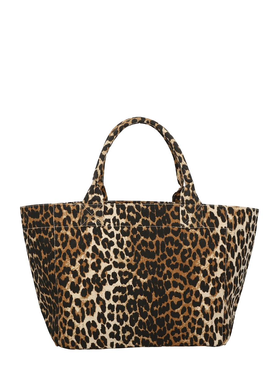 Ganni - Medium Trapeze Shopper Printed - shopper - beige - 1