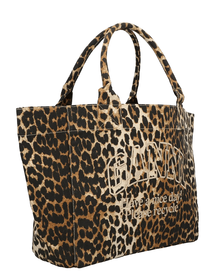 Ganni - Medium Trapeze Shopper Printed - shopper - beige - 2