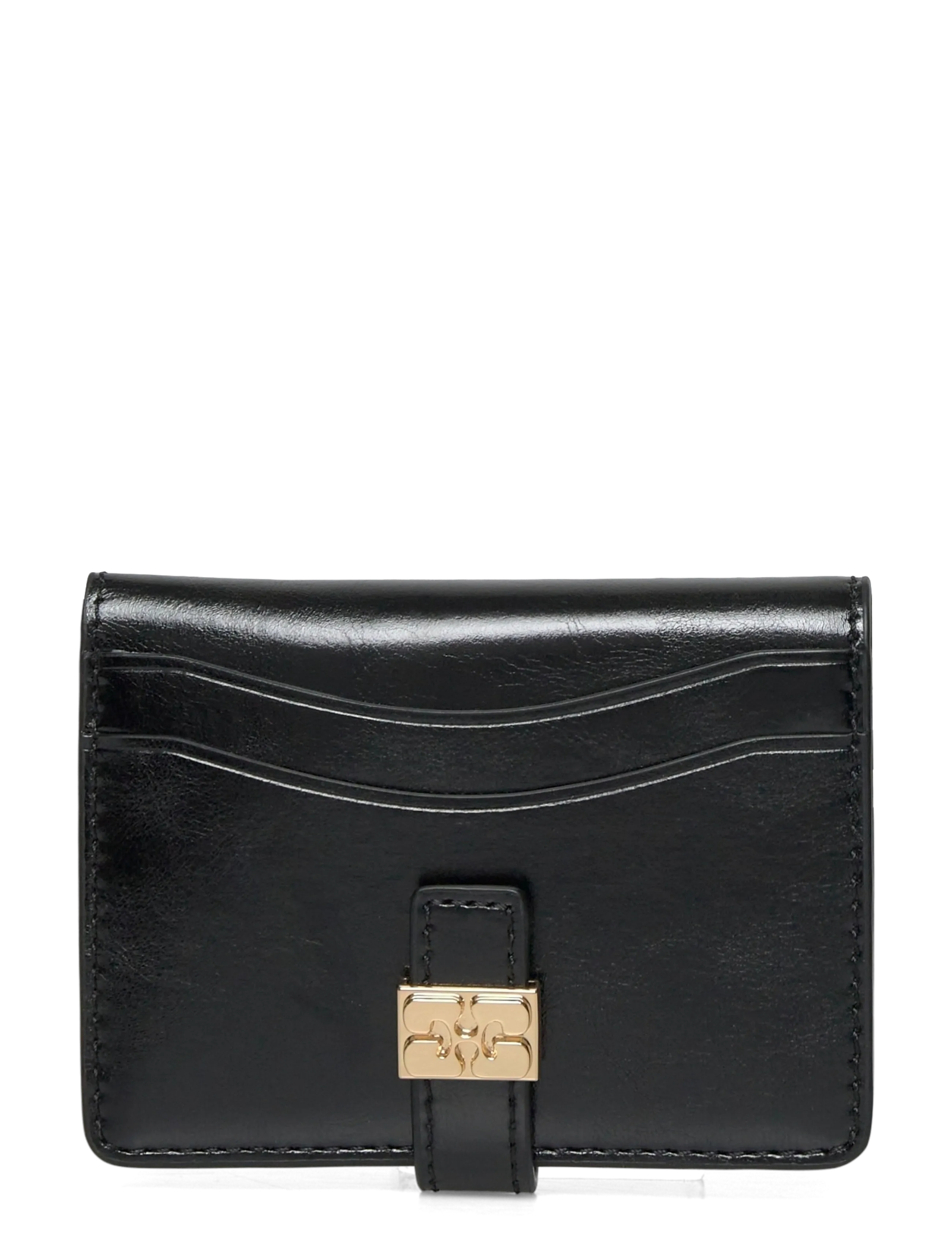 Ganni Slim Card Holder Box - GANNI - BLACK / black