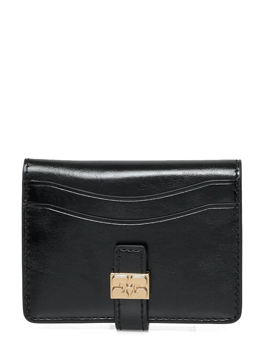 Ganni - Slim Card Holder Box - kartenetuis - black - 0