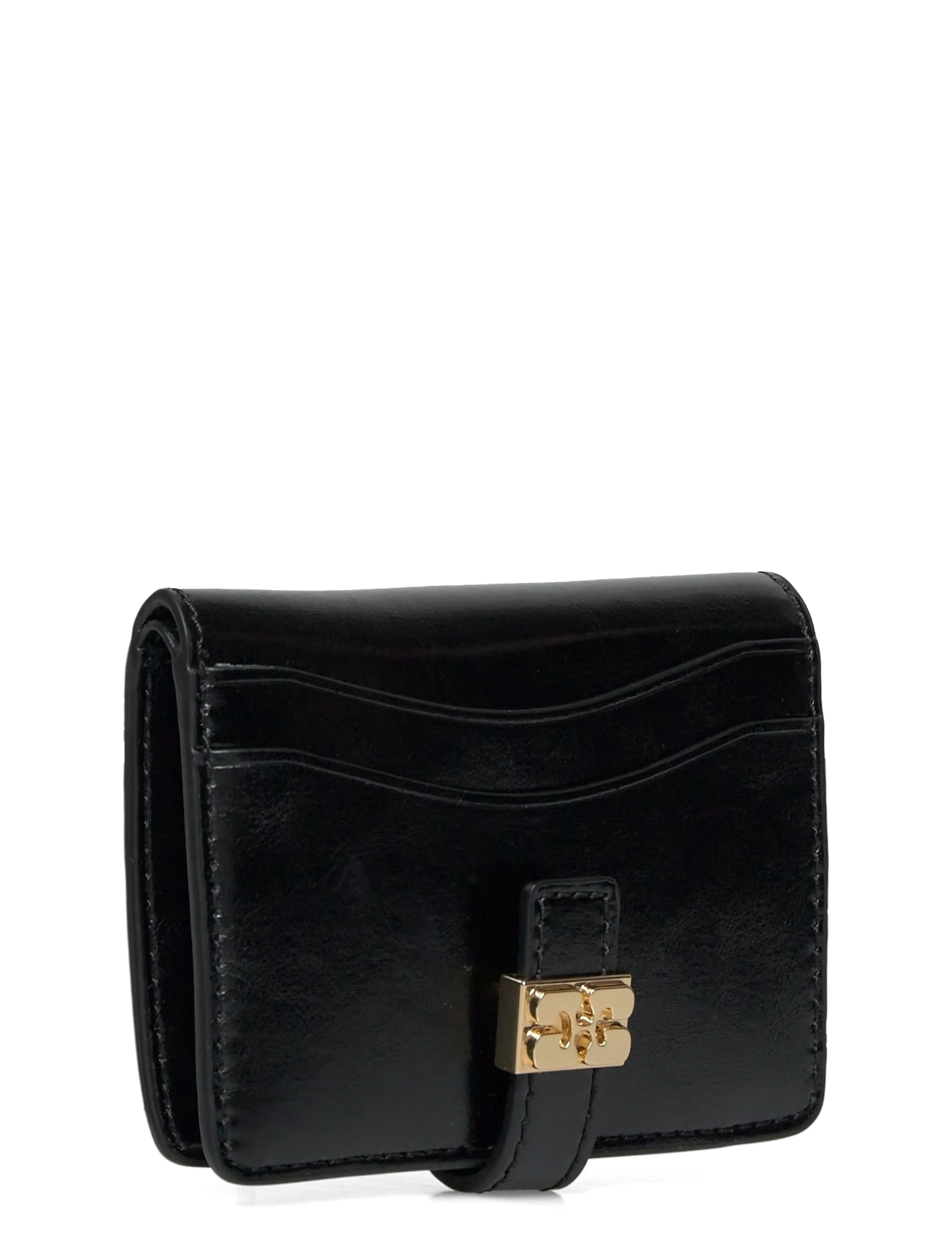 Ganni - Slim Card Holder Box - kartenetuis - black - 2
