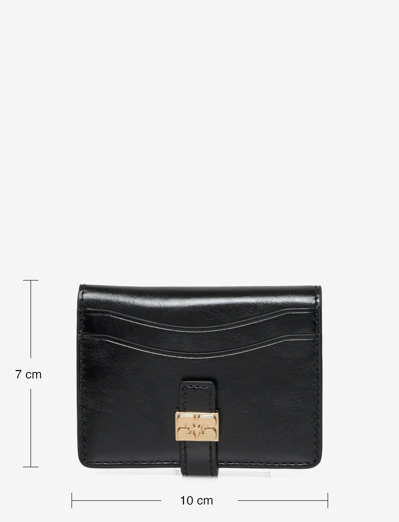 Ganni - Slim Card Holder Box - etui na karty kredytowe - black - 3