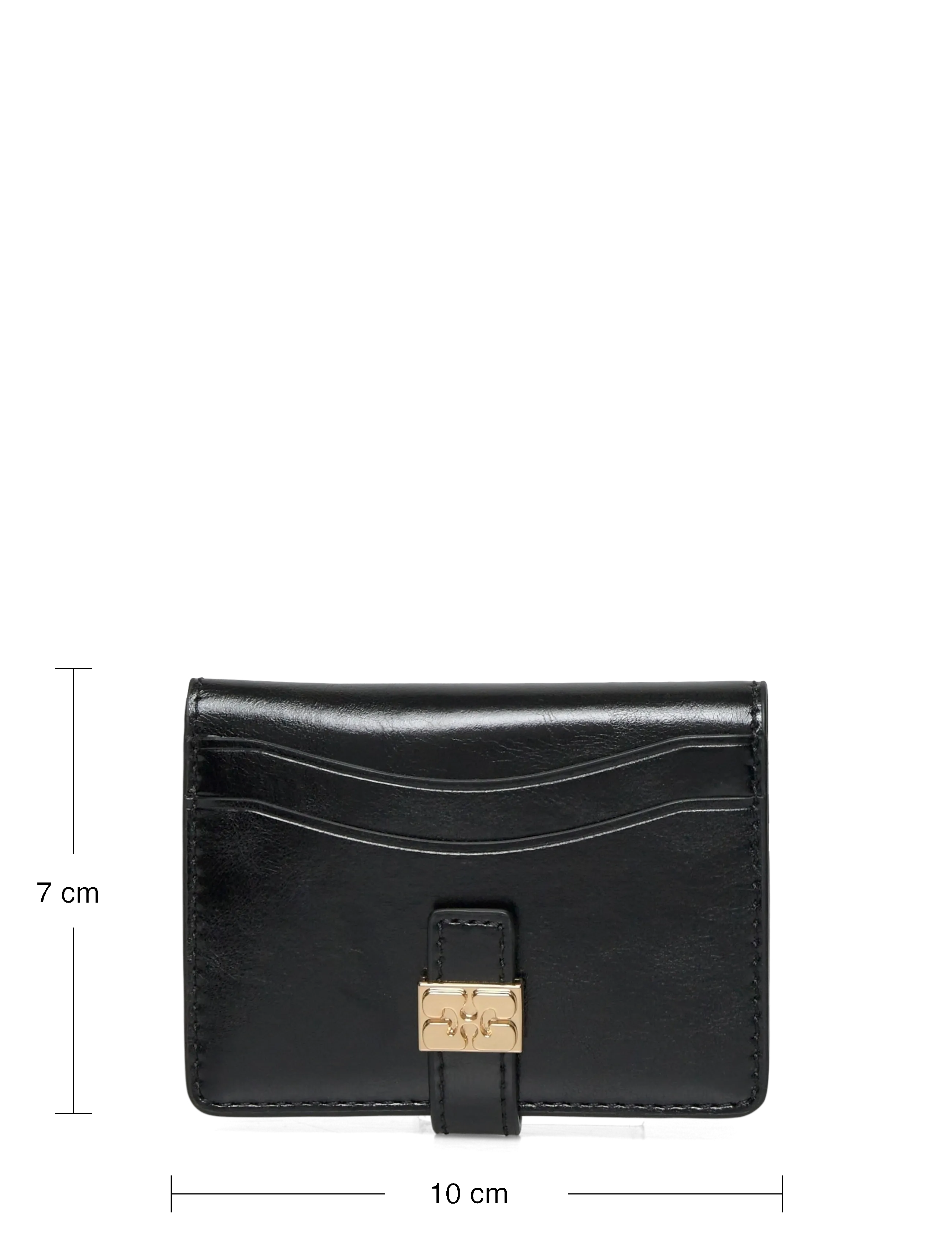 Ganni - Slim Card Holder Box - kartenetuis - black - 3