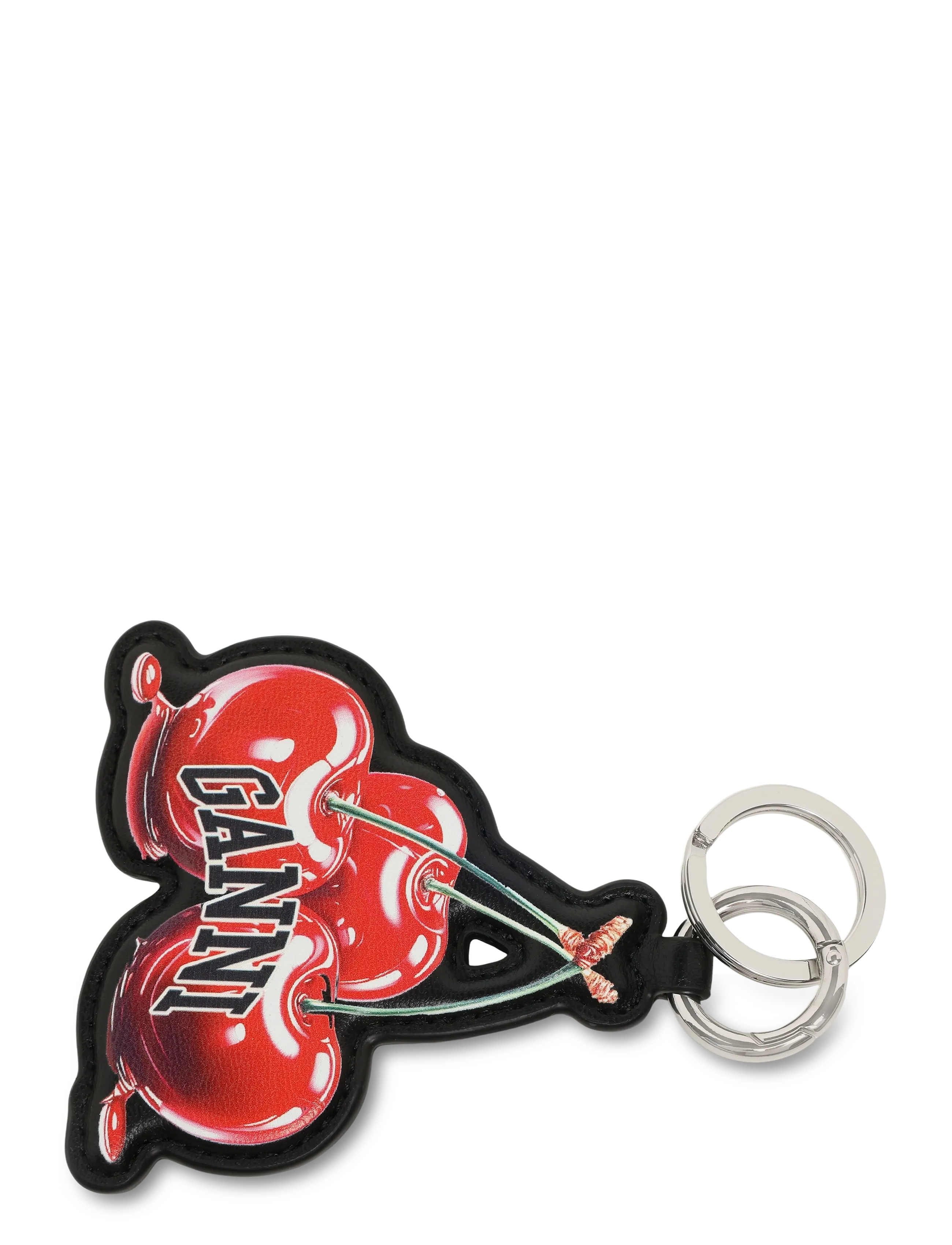 Ganni Joy Cherry Keyring, One Size, Red, Tilbehør > Nøgleringe & Bag Charms, Dame