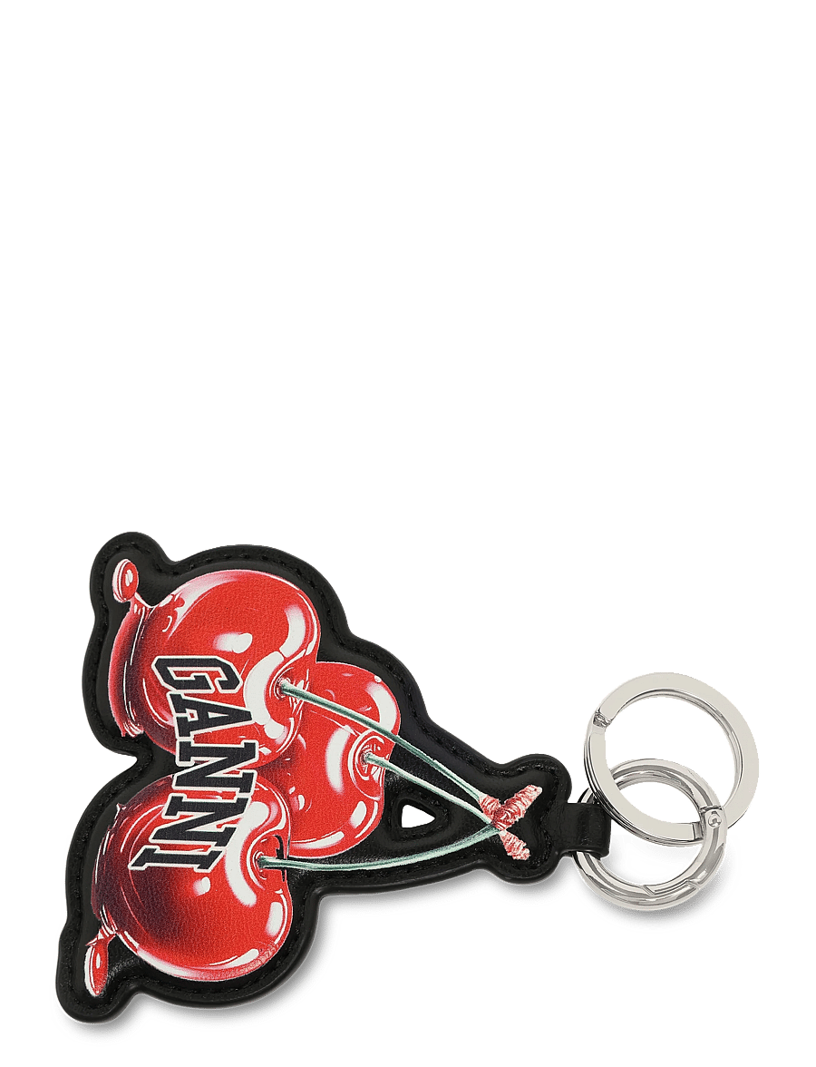 Ganni - Joy Cherry Keyring - key rings & bag charms - multicolored - 0