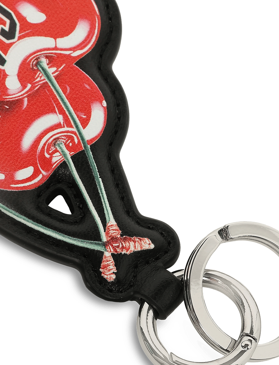 Ganni - Joy Cherry Keyring - key rings & bag charms - multicolored - 2