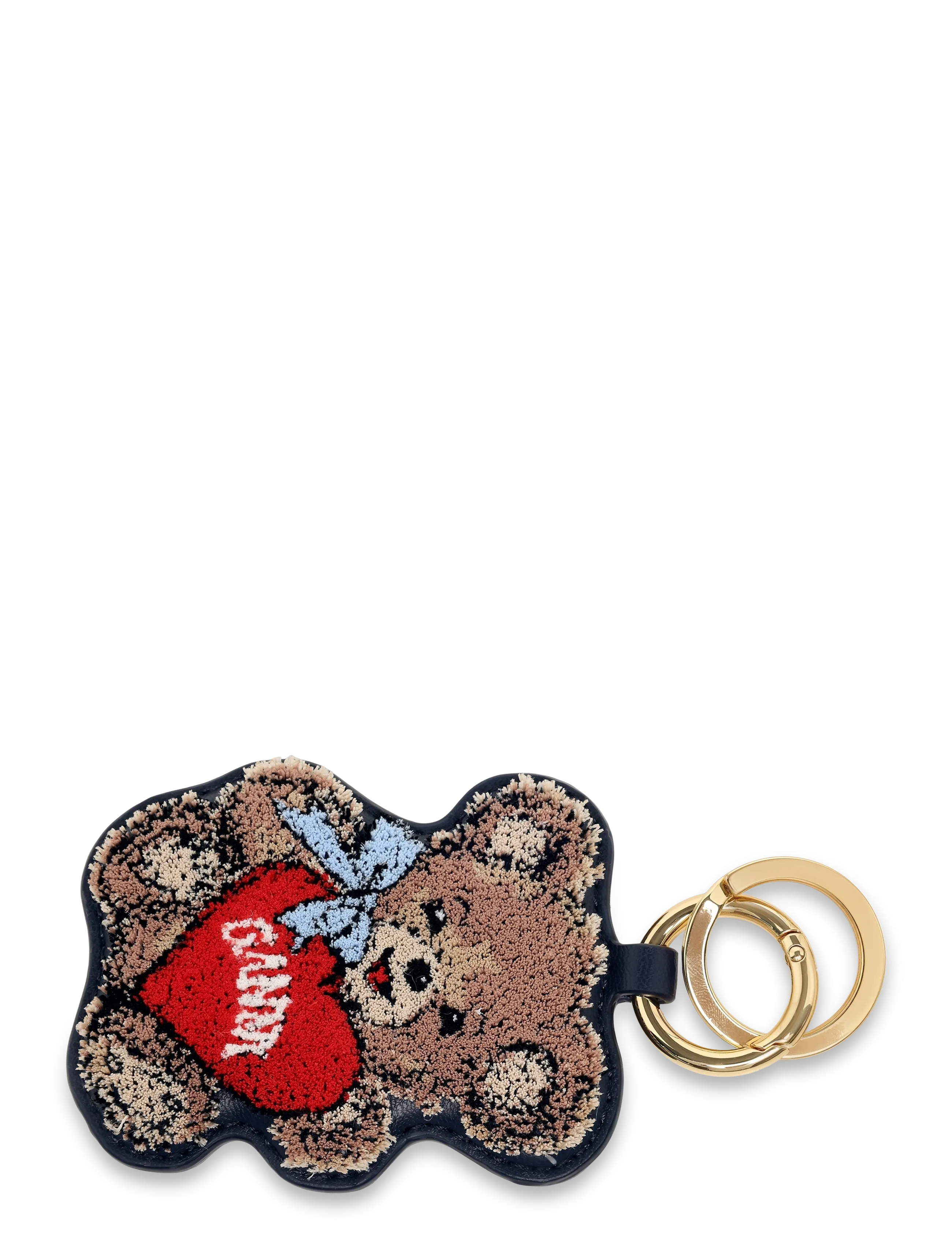 Ganni Joy Bear Keyring, One Size, Multi/patterned, Tilbehør > Nøgleringe & Bag Charms, Dame
