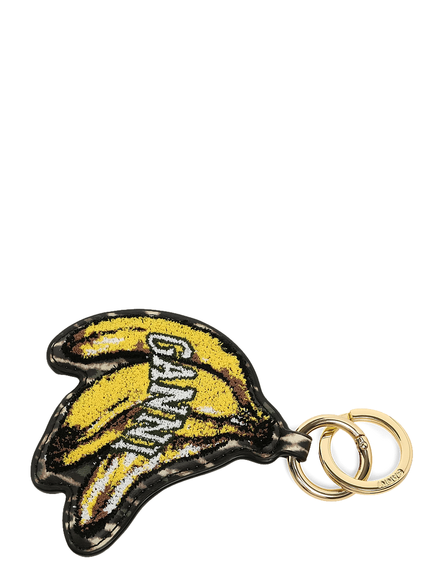 Ganni - Joy Banana Keyring - nyckelringar & bag charms - yellow - 0