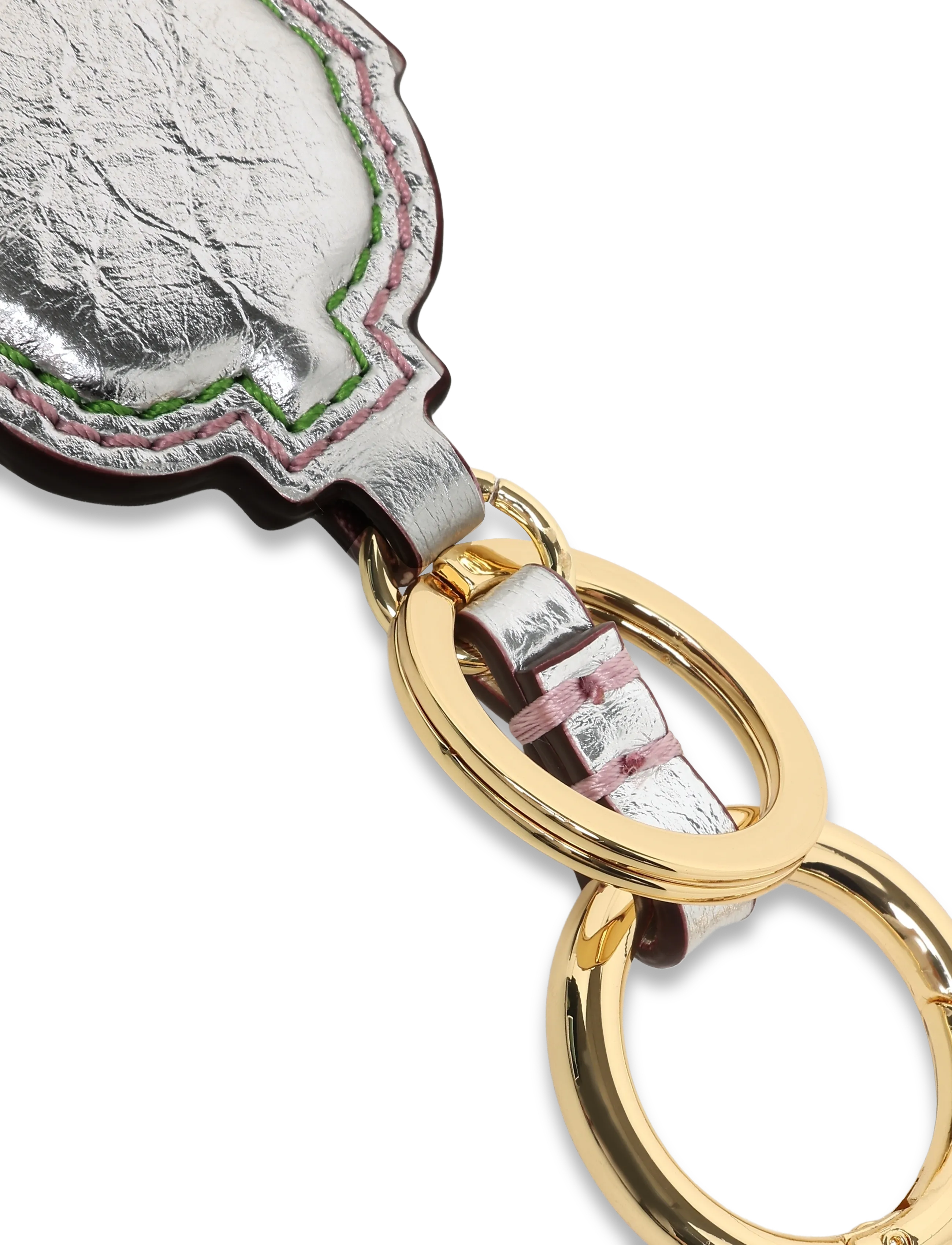 Ganni - Western Boot Keyring In Metallic - multicolored - 2
