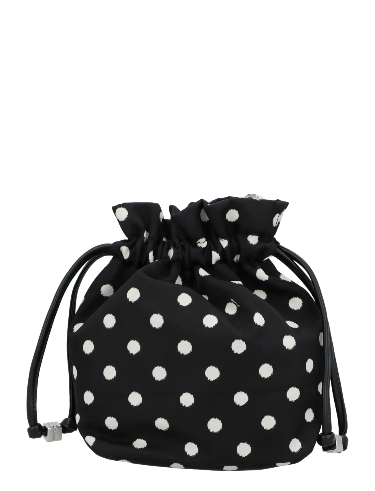 Ganni - Printed Recycled Nylon Bou Bucket Pouch - mode trends - black - 2