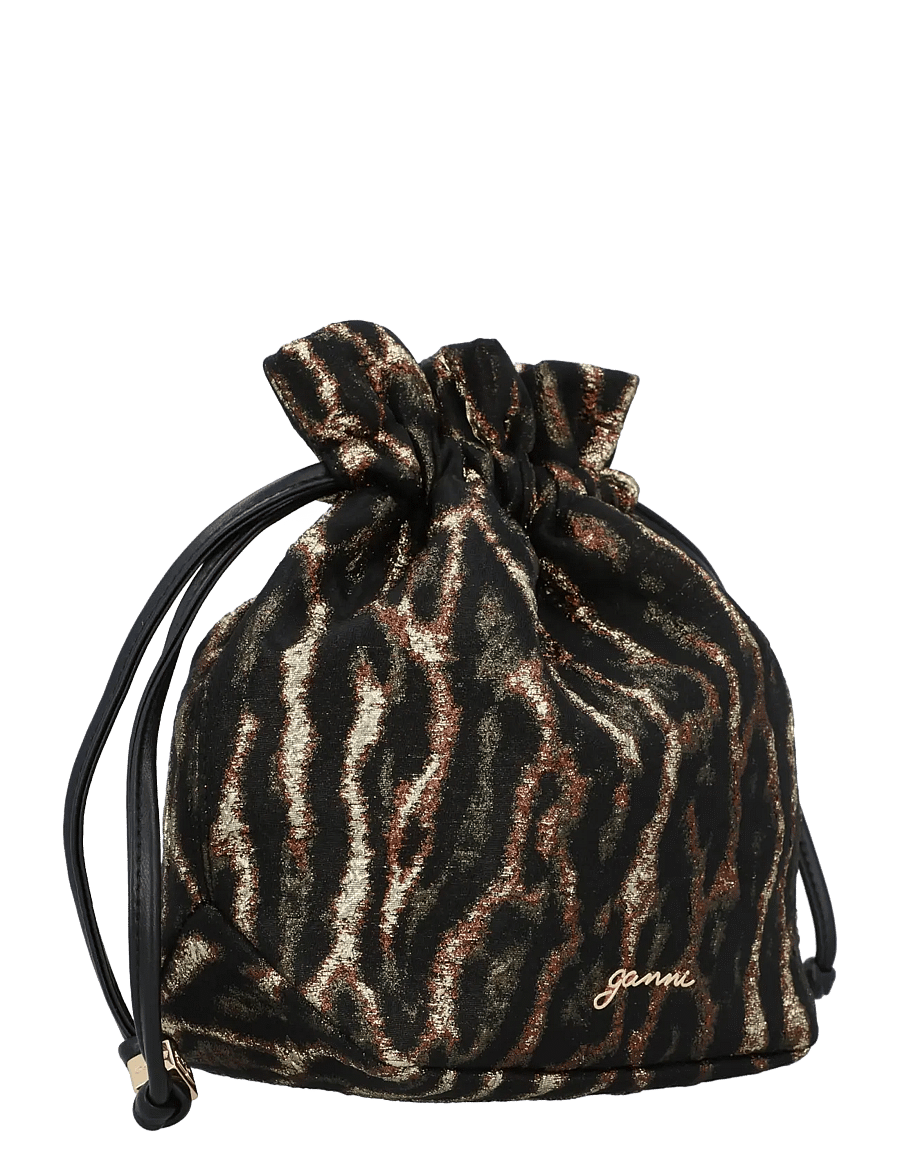 Ganni - Printed Recycled Nylon Bou Bucket Pouch - bucket bags - multicolored - 2
