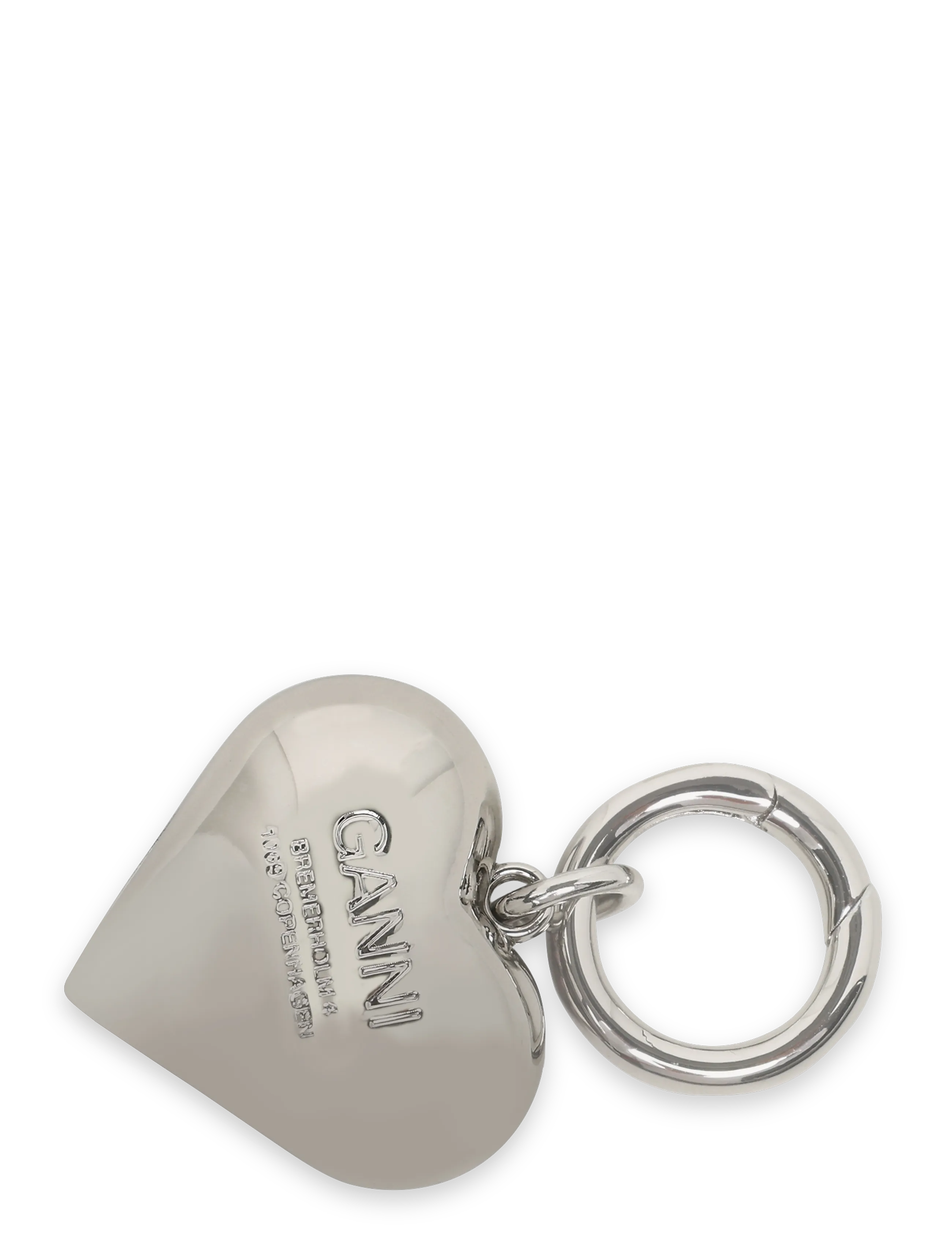 Ganni - Heart-Shape Charm - nyckelringar & bag charms - multicolored - 1