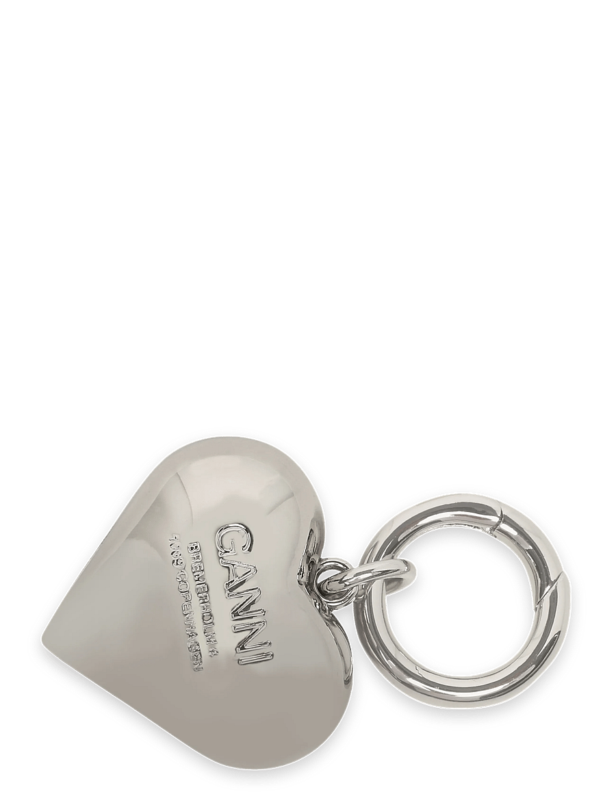 Ganni - Heart-Shape Charm - nyckelringar & bag charms - multicolored - 1