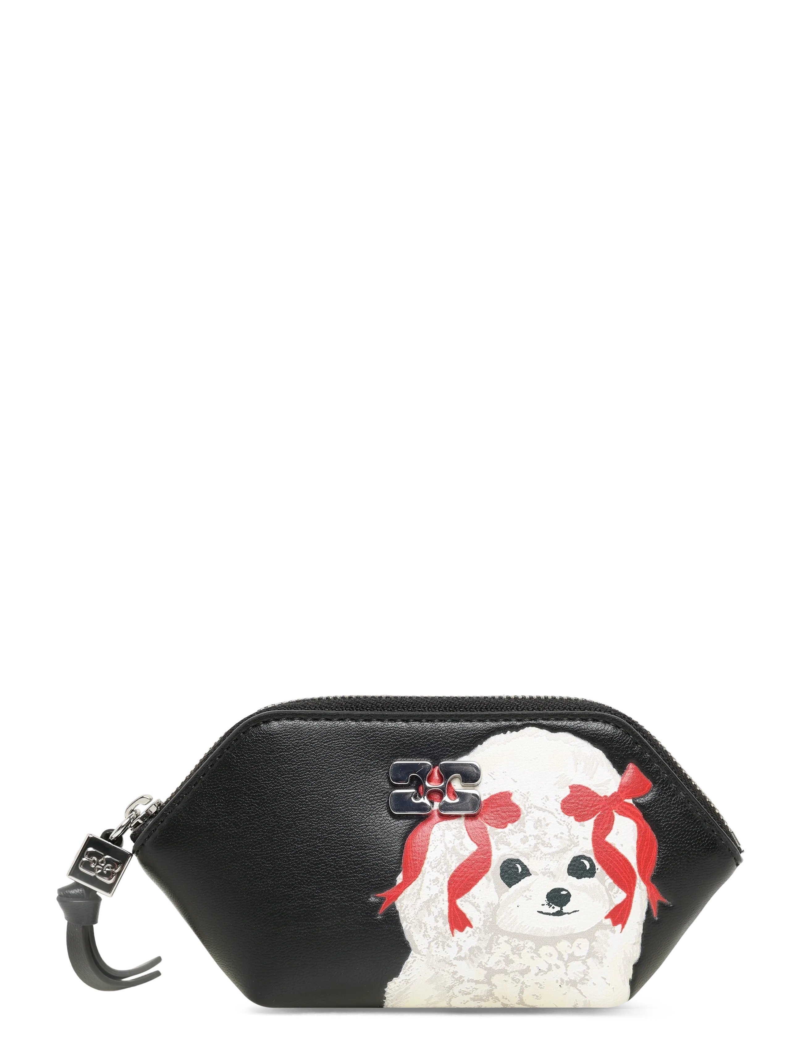 Ganni Bou Coin Purse Puddle, One Size, Card Holders & Wallets, Schwarz - Frauen