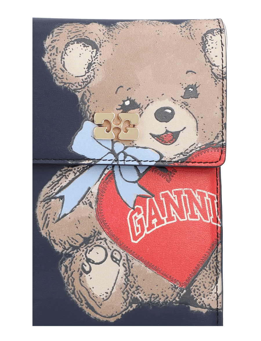 Ganni - Printed Wallet - portemonnaies - multicolored - 0