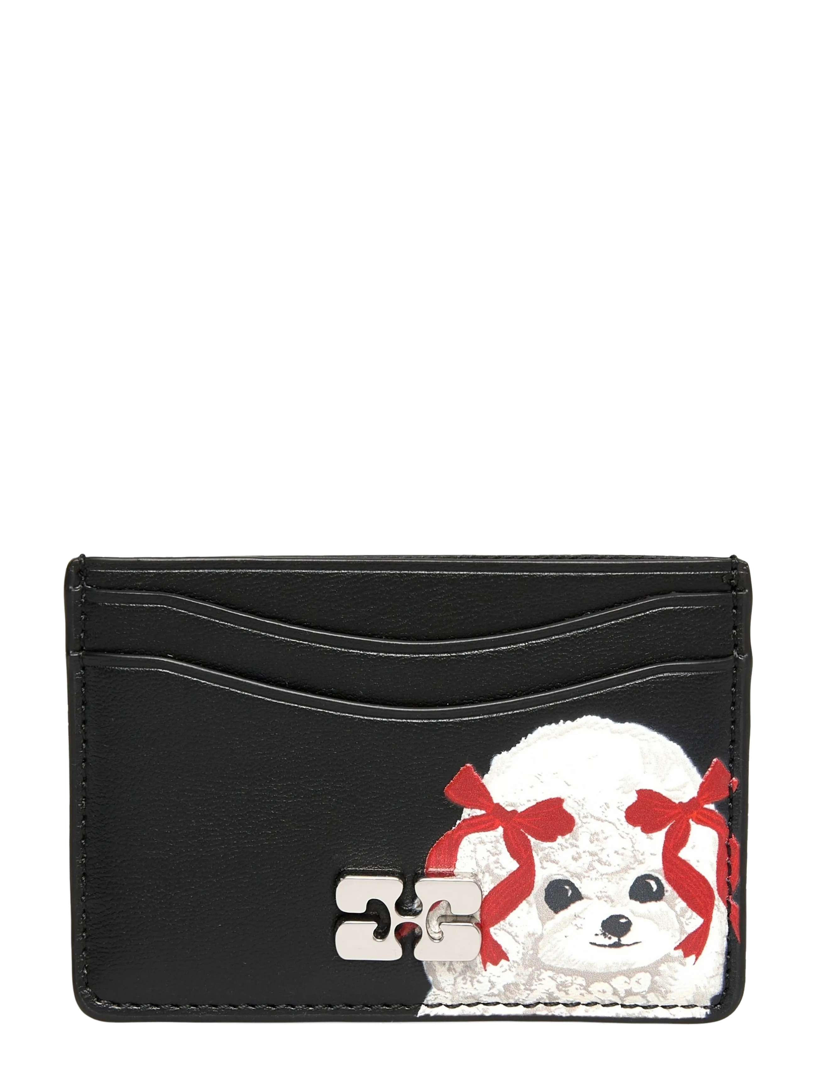 Ganni Bou Poodle Card Holder - Bags - MULTICOLORED / black