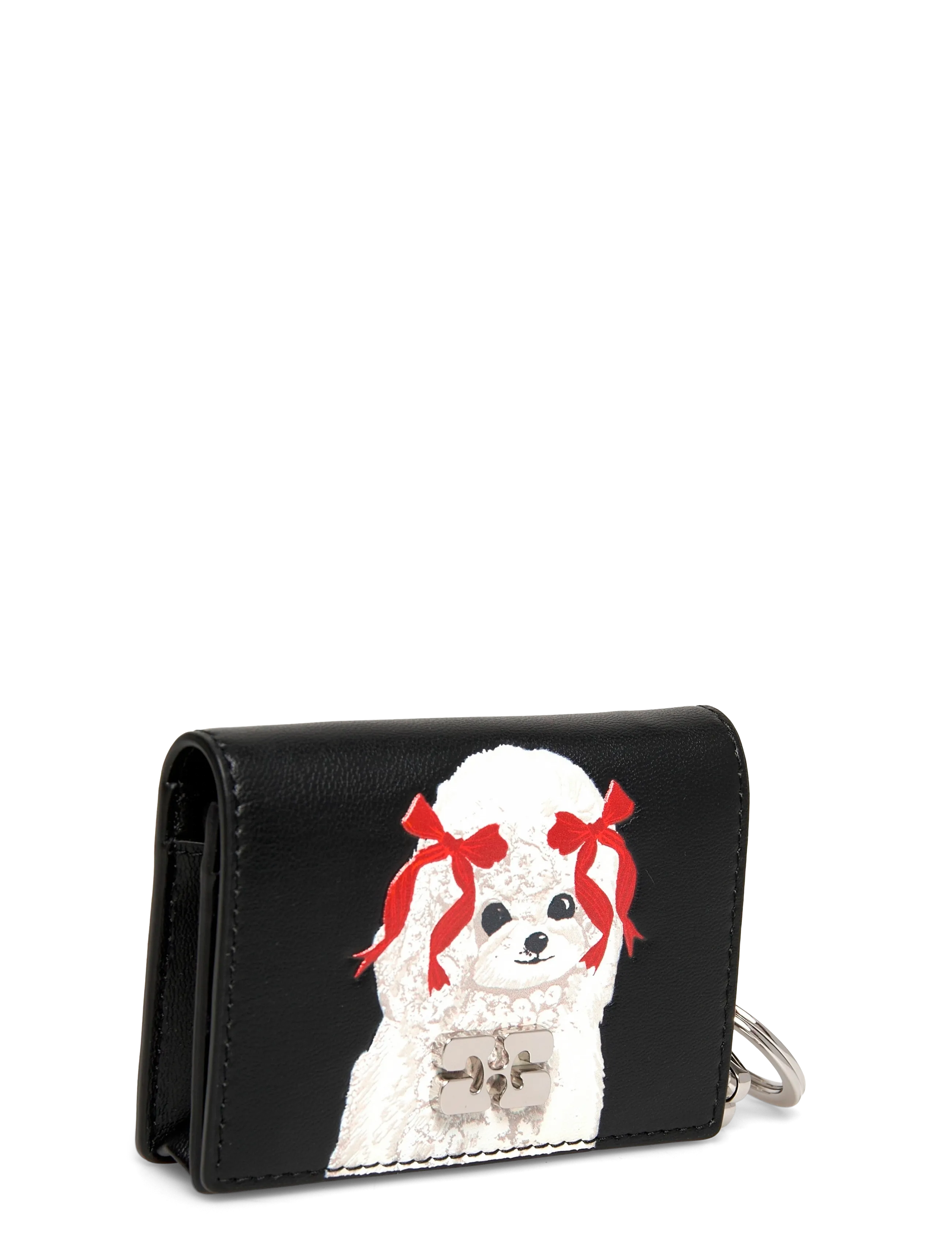 Ganni - Dog Appliqué Card Holder - kaarditaskud - multicolored - 2