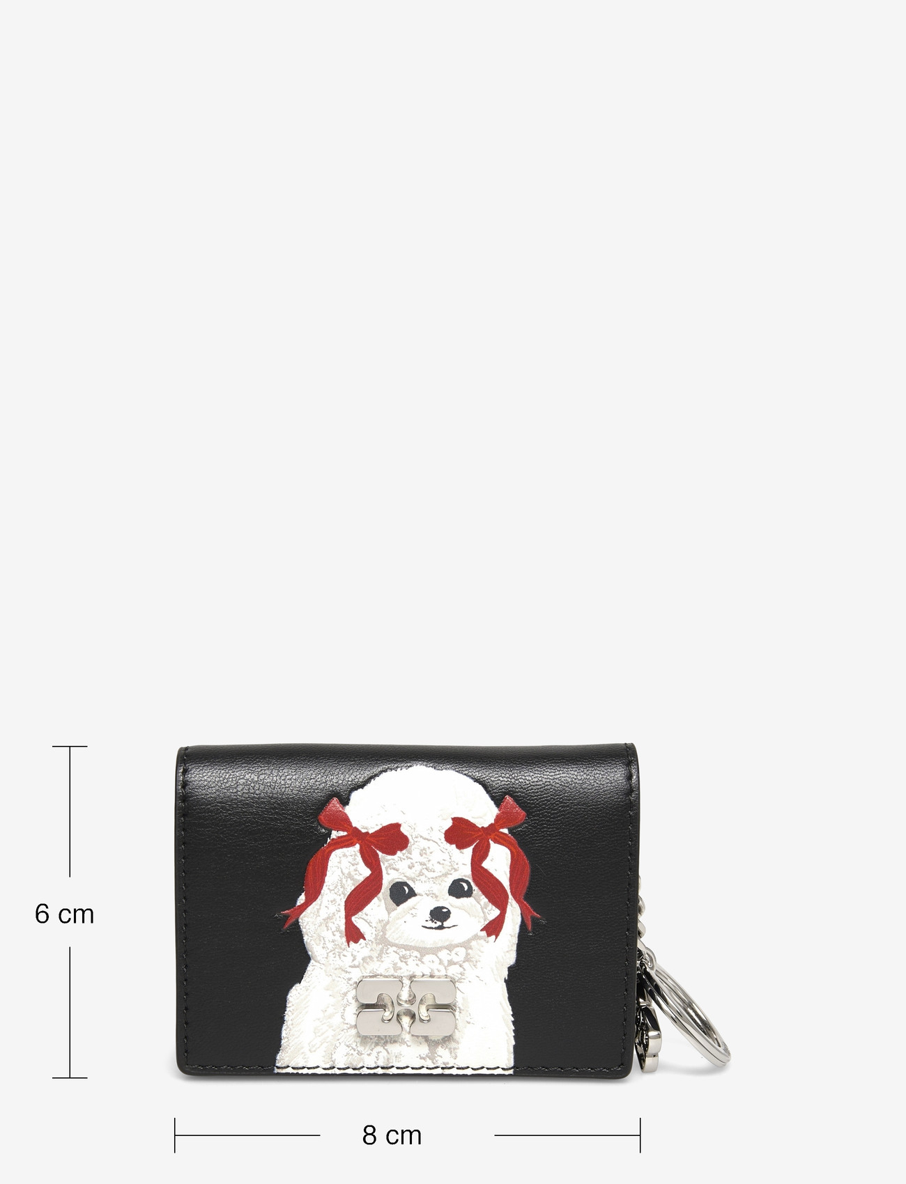 Ganni - Dog Appliqué Card Holder - kaarditaskud - multicolored - 3