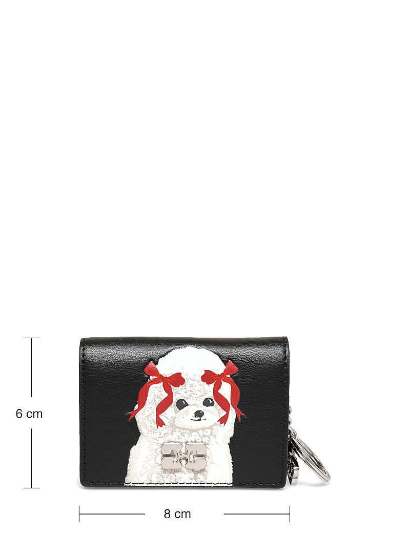 Ganni - Dog Appliqué Card Holder - kaarditaskud - multicolored - 3