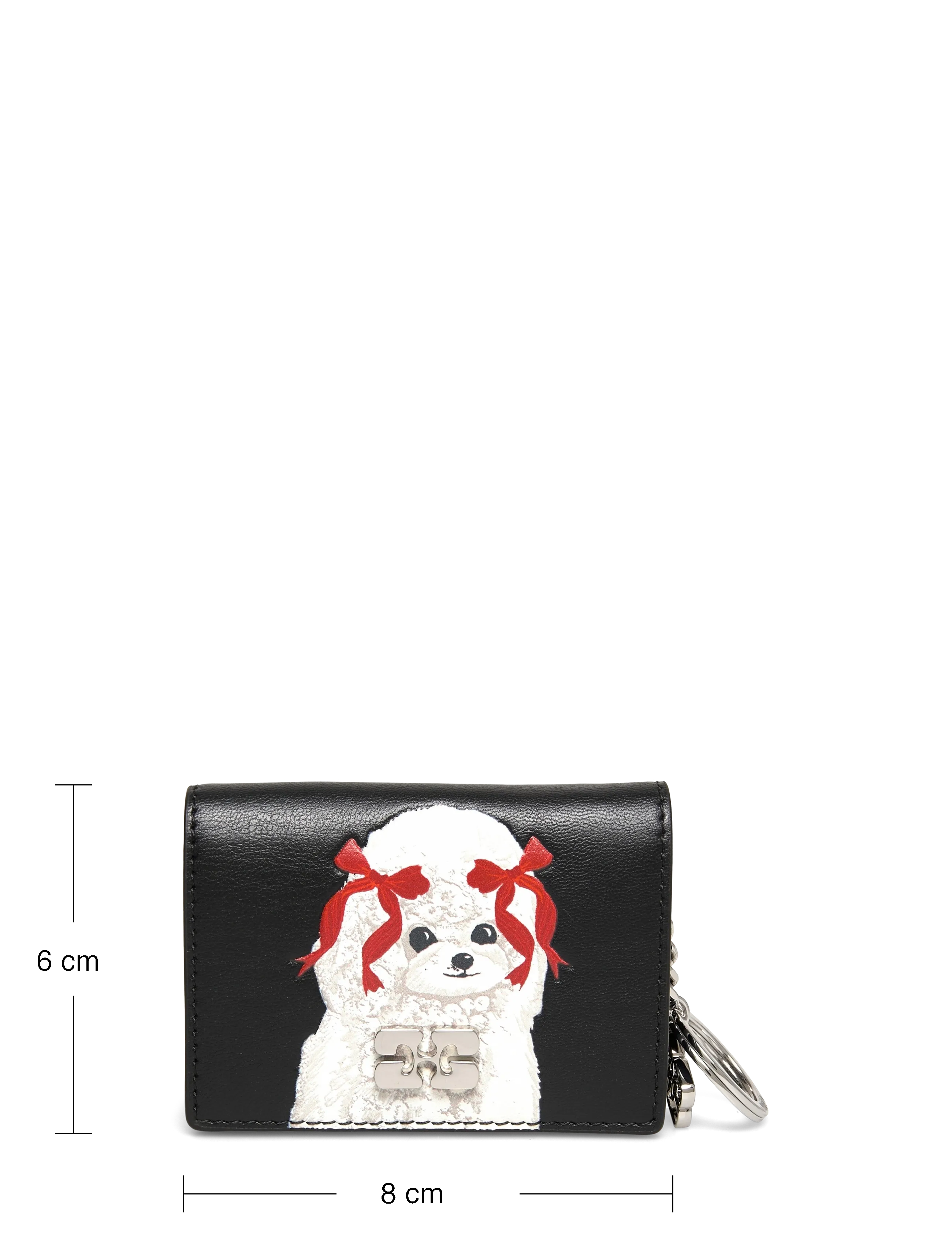 Ganni - Dog Appliqué Card Holder - kaarditaskud - multicolored - 3
