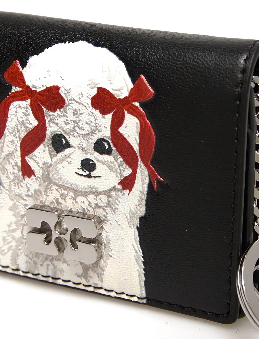 Ganni - Dog Appliqué Card Holder - kaarditaskud - multicolored - 4