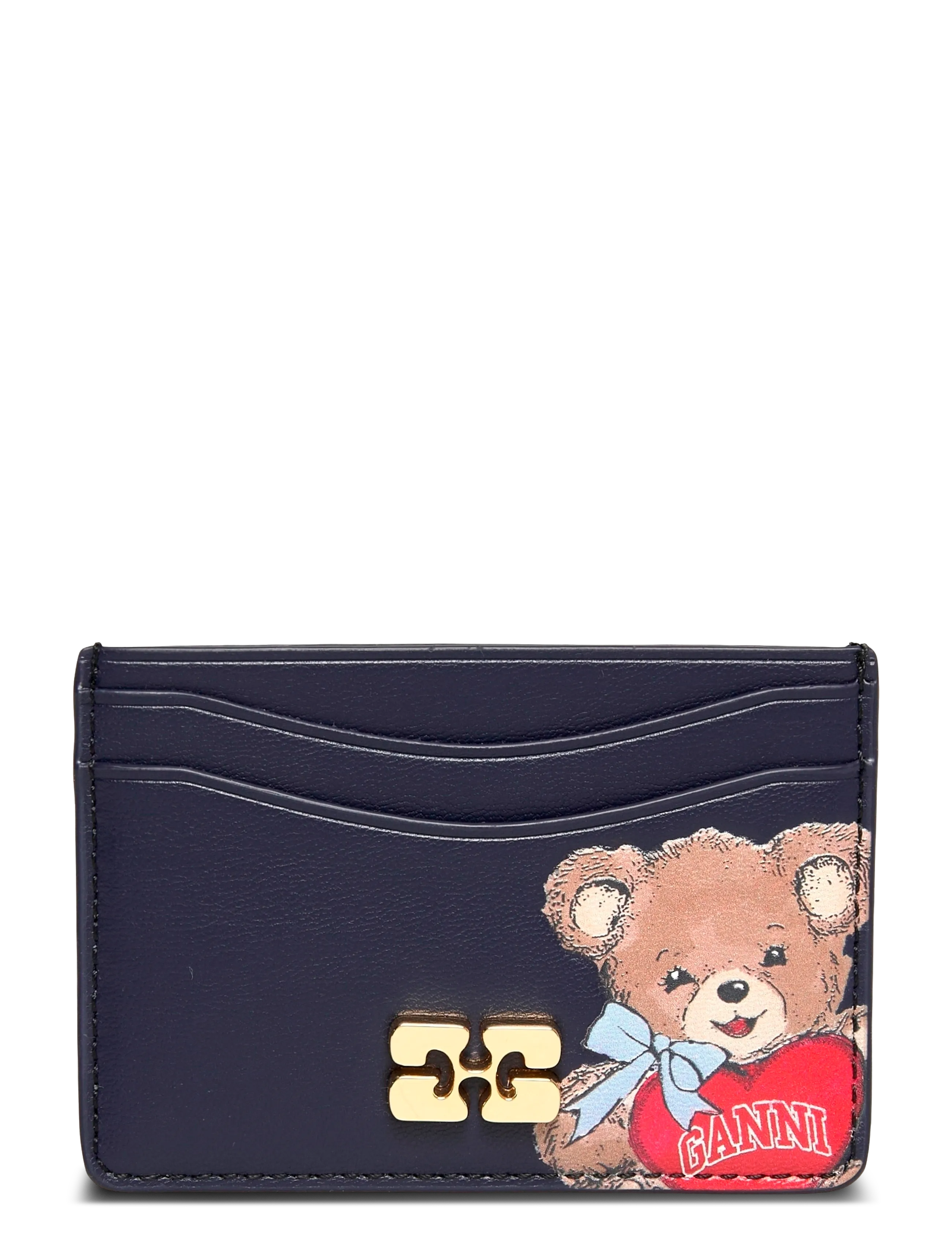 Ganni Bou Card Holder - Punge & Kortholdere - MULTICOLORED / navy